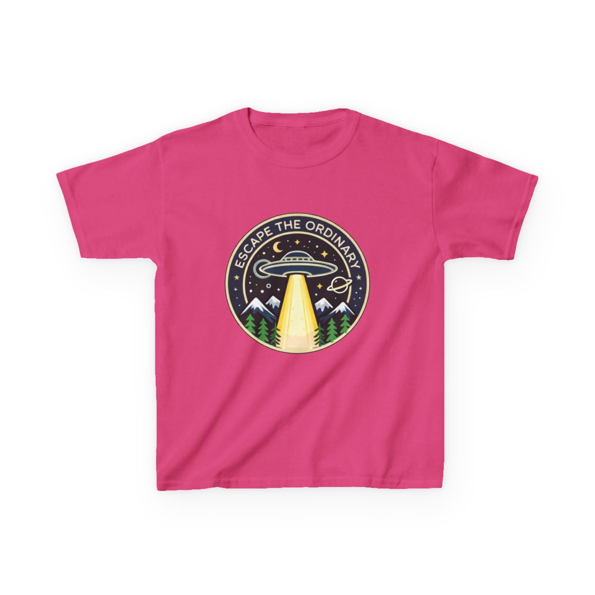Kids T-Shirt | Escape the Ordinary UFO Adventure Graphic