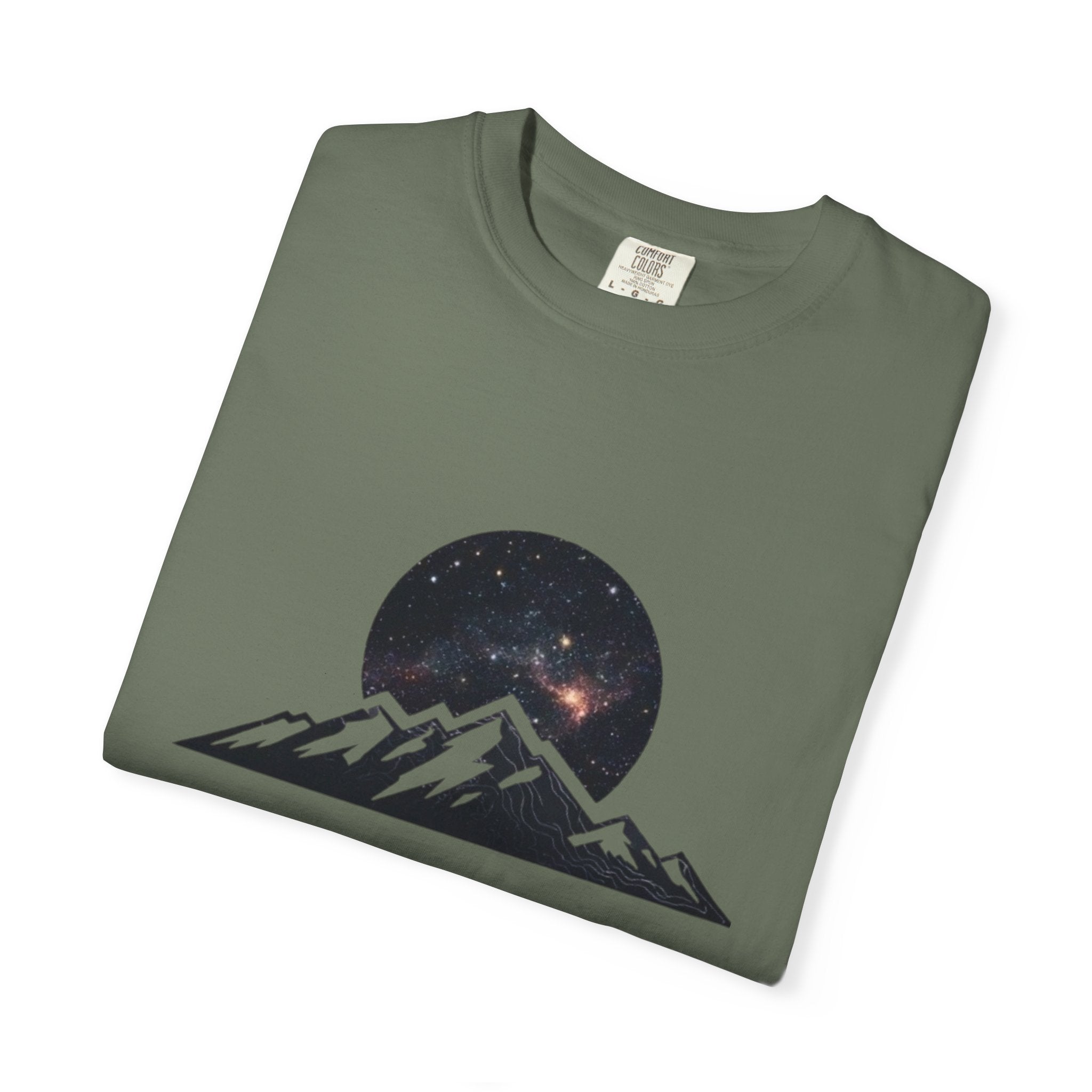 Galaxy Mountainscape T-Shirt Cosmic Mountain Landscape Tee