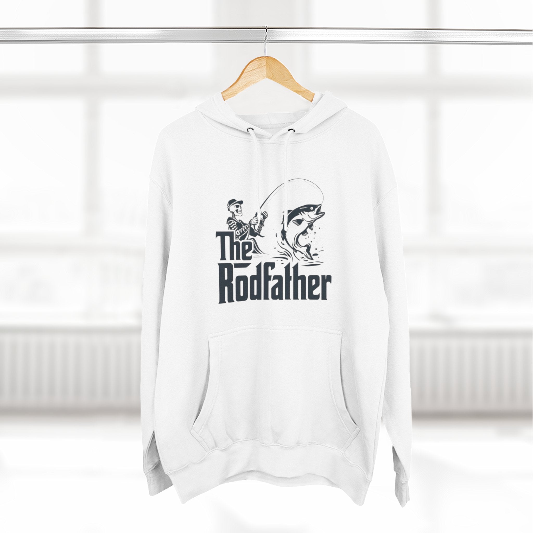 The Rodfather Hoodie | Fishing Graphic Pullover for Anglers