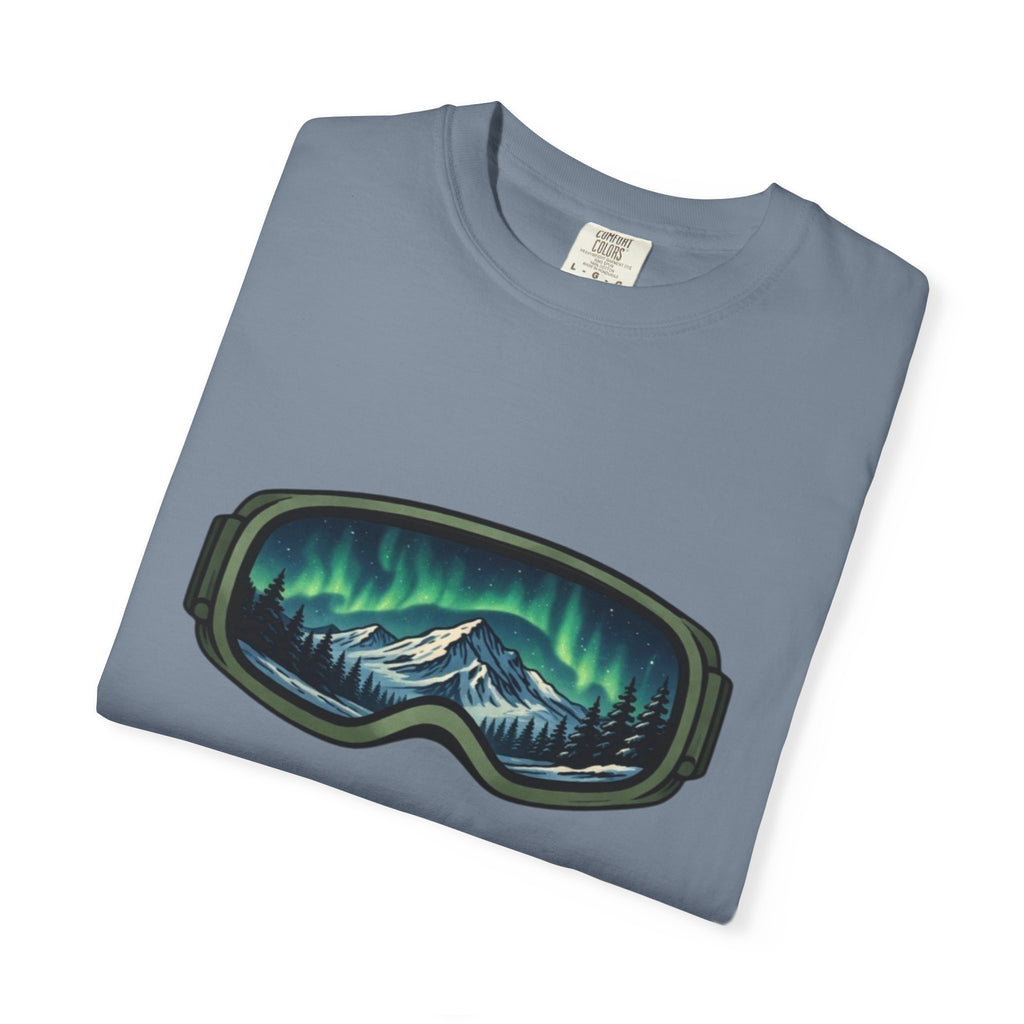 Ski Goggle Northern Lights Mountain T-Shirt