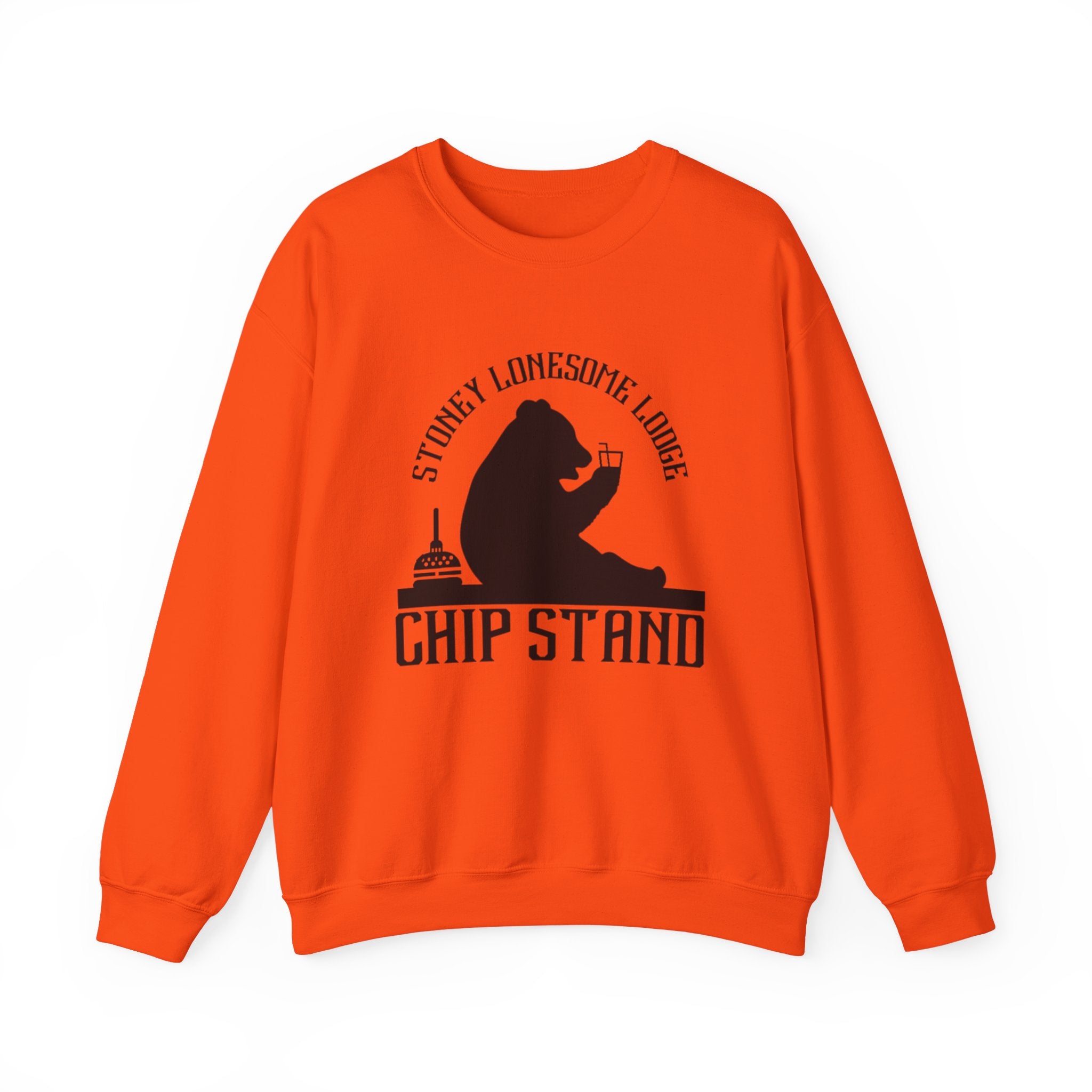Crewneck Sweatshirt | Stoney Lonesome Lodge “Chip Stand” Bear Logo
