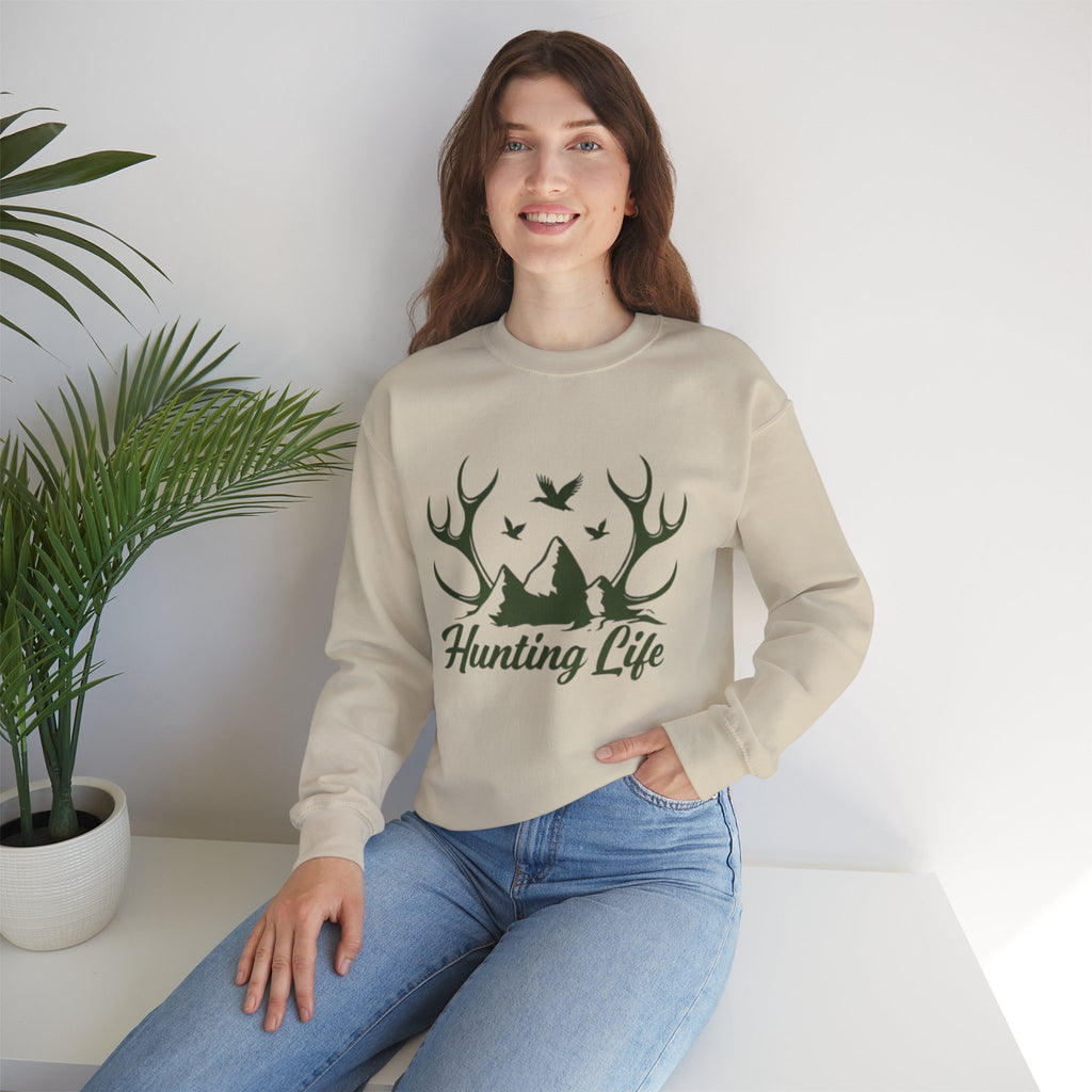 Hunting Life Sweatshirt | Outdoor Antler & Duck Hunt Crewneck
