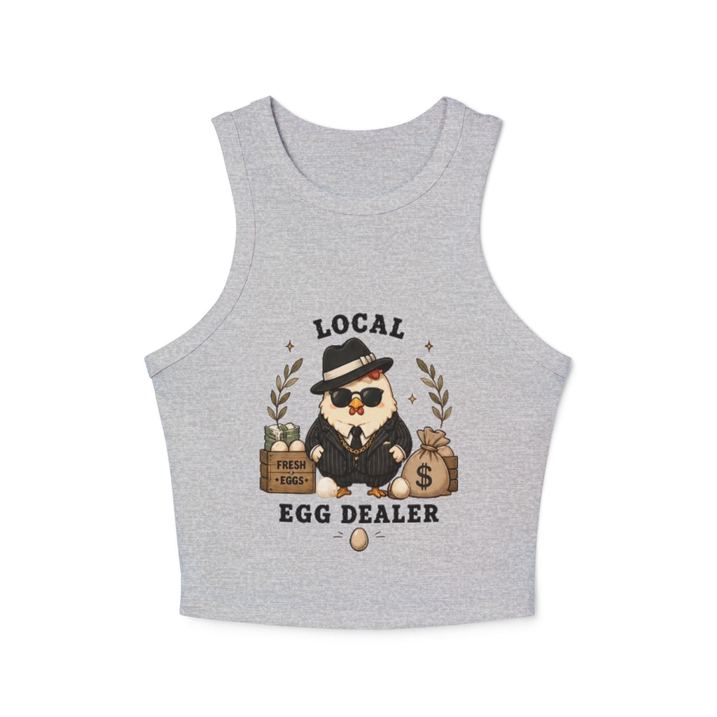 Local Egg Dealer Tank Top | Cute Chick Gangster Graphic Racerback