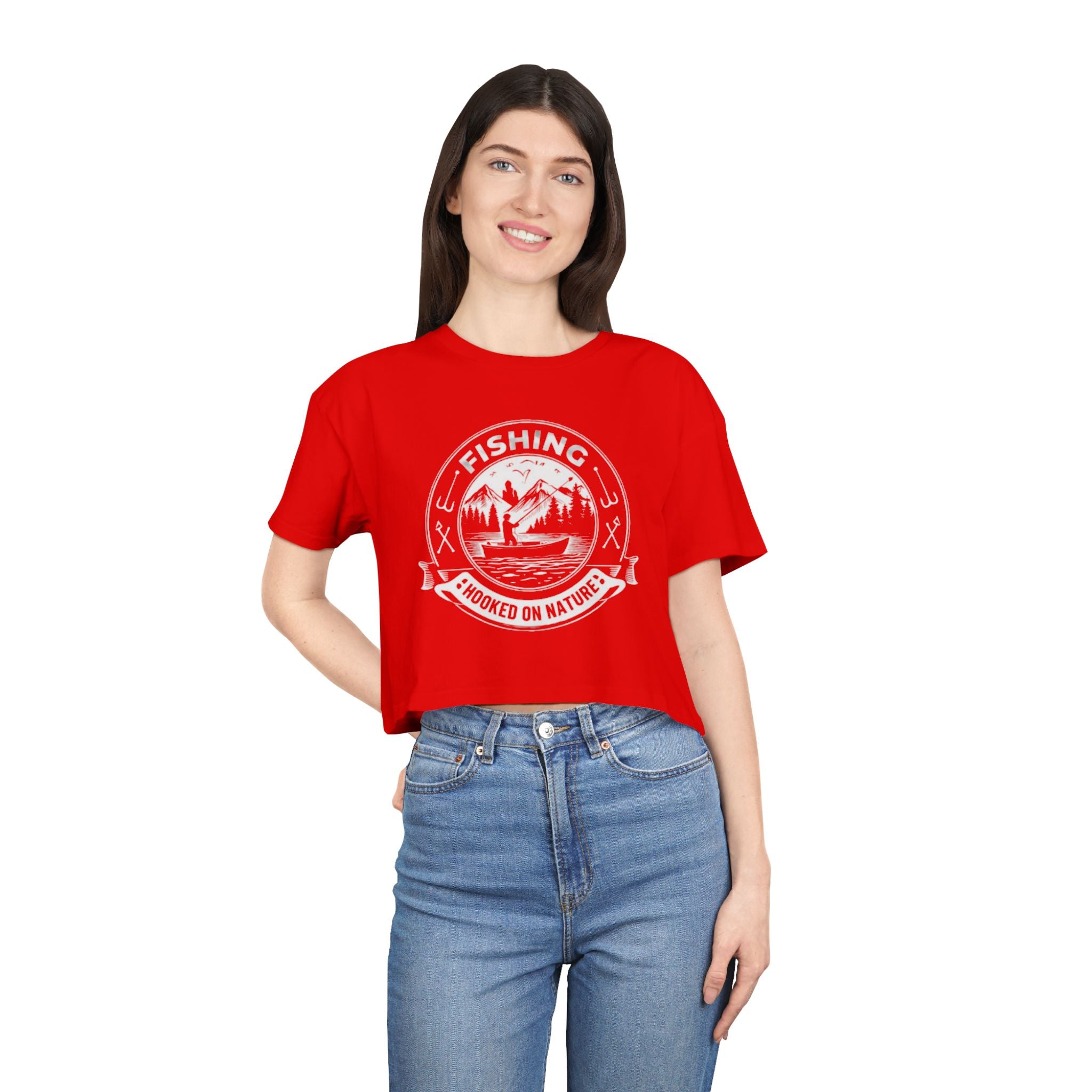 Fishing Crop Tee | Hooked on Nature Womens Outdoor Graphic Top