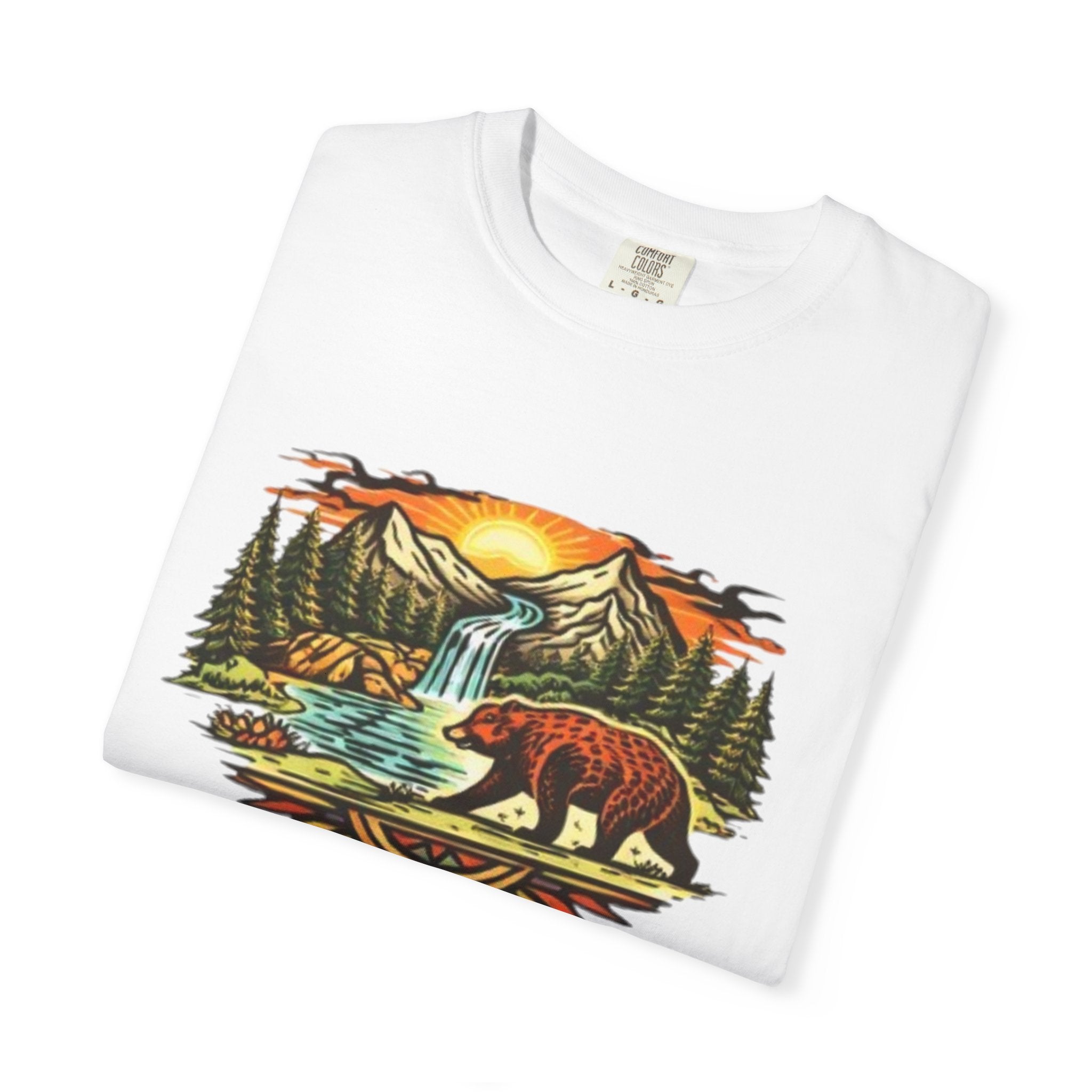 Bear Mountain Sunset T-Shirt | Scenic Wilderness Graphic Tee