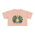 One With Nature Crop Tee | Botanical Sunset Womens Cropped T-Shirt