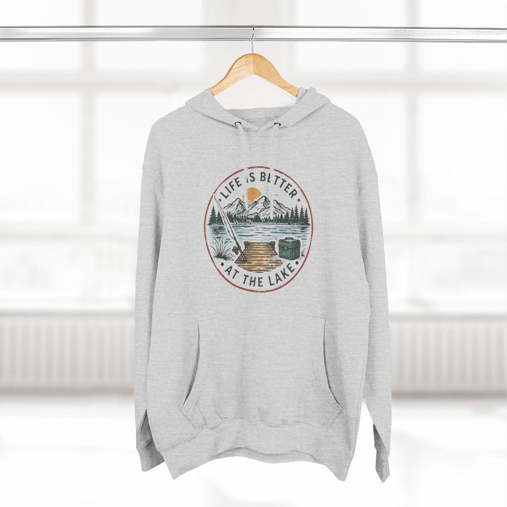 Lake Life Hoodie | "Life Is Better At The Lake" Nature Graphic Pullover
