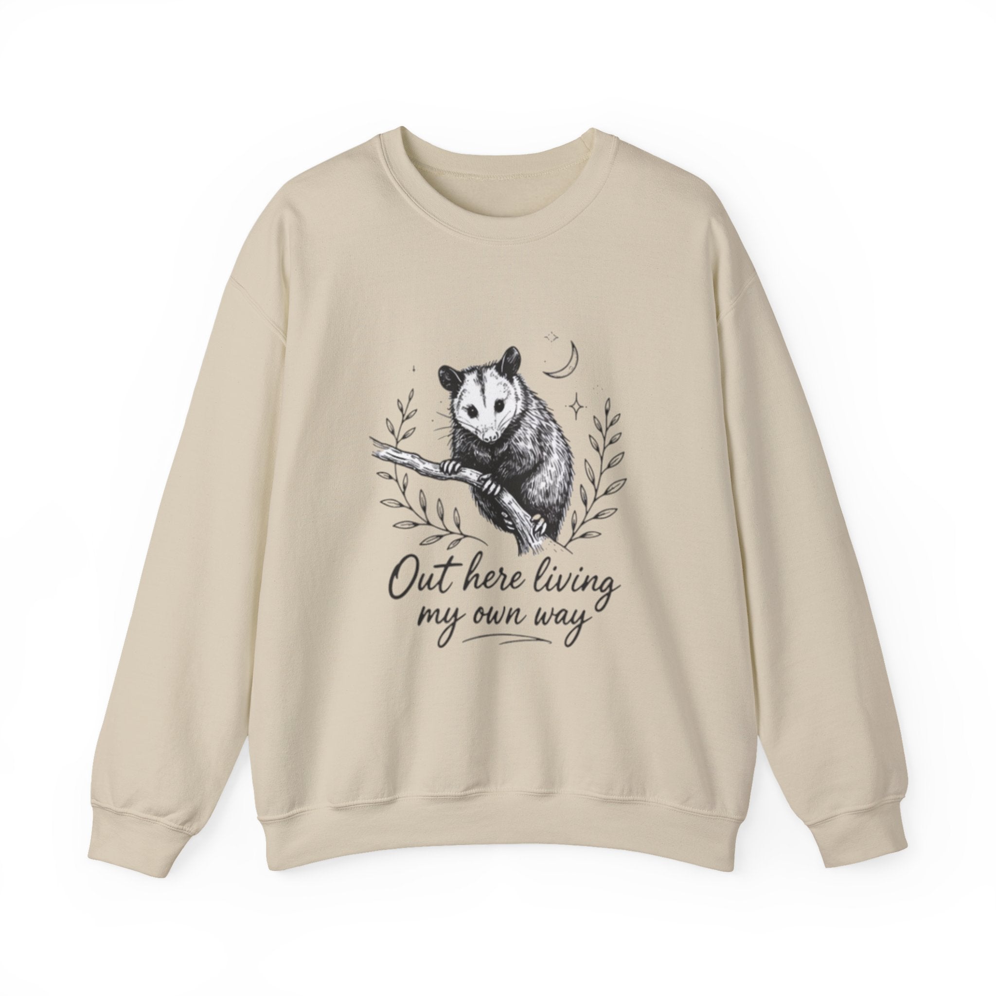 Opossum "Out Here Living My Own Way" Crewneck Sweatshirt