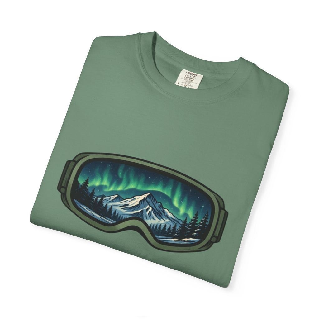 Ski Goggle Northern Lights Mountain T-Shirt