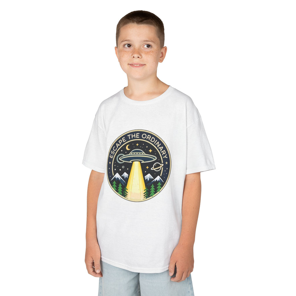 Kids T-Shirt | Escape the Ordinary UFO Adventure Graphic