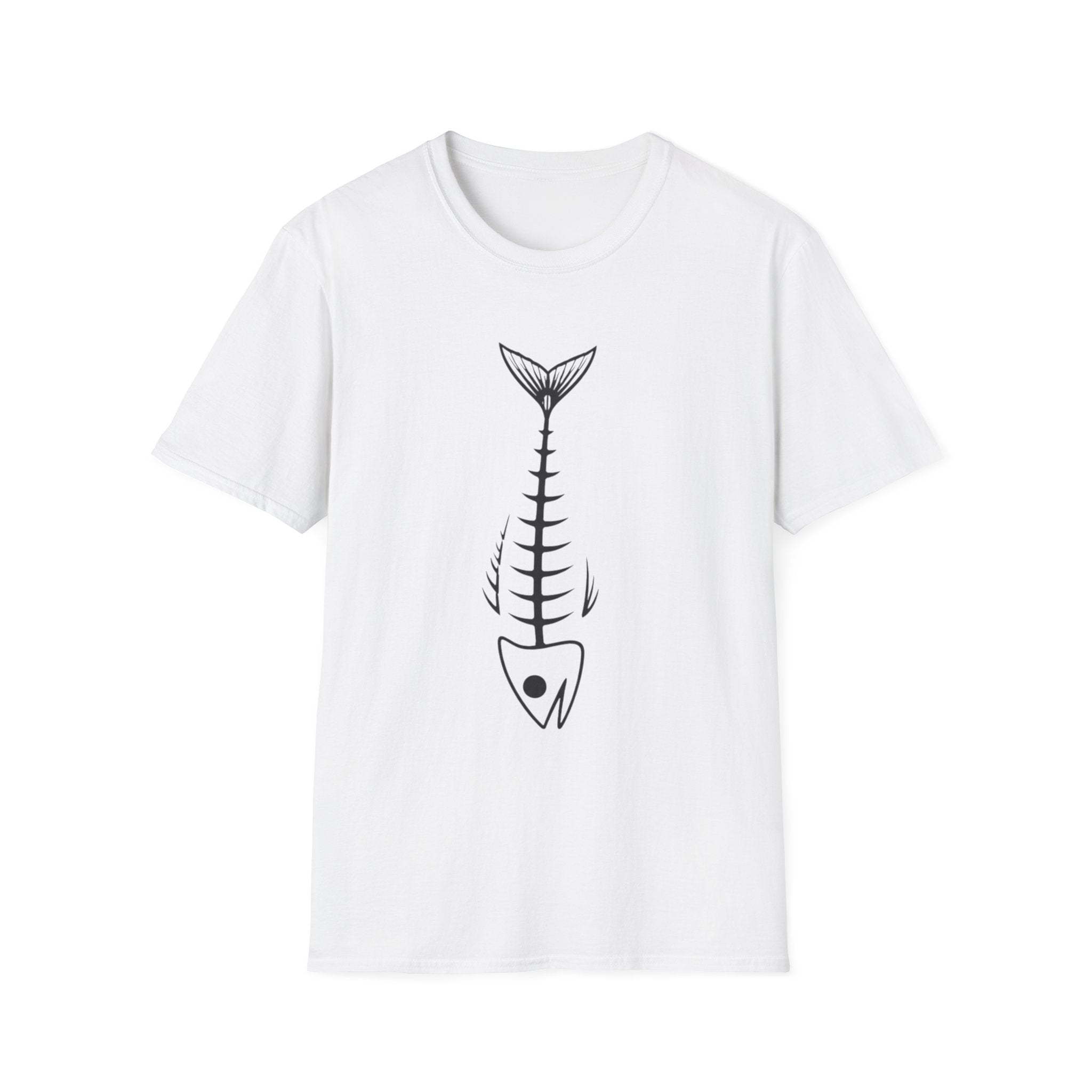 Fish Skeleton Graphic T-Shirt | Minimal Fish Tee