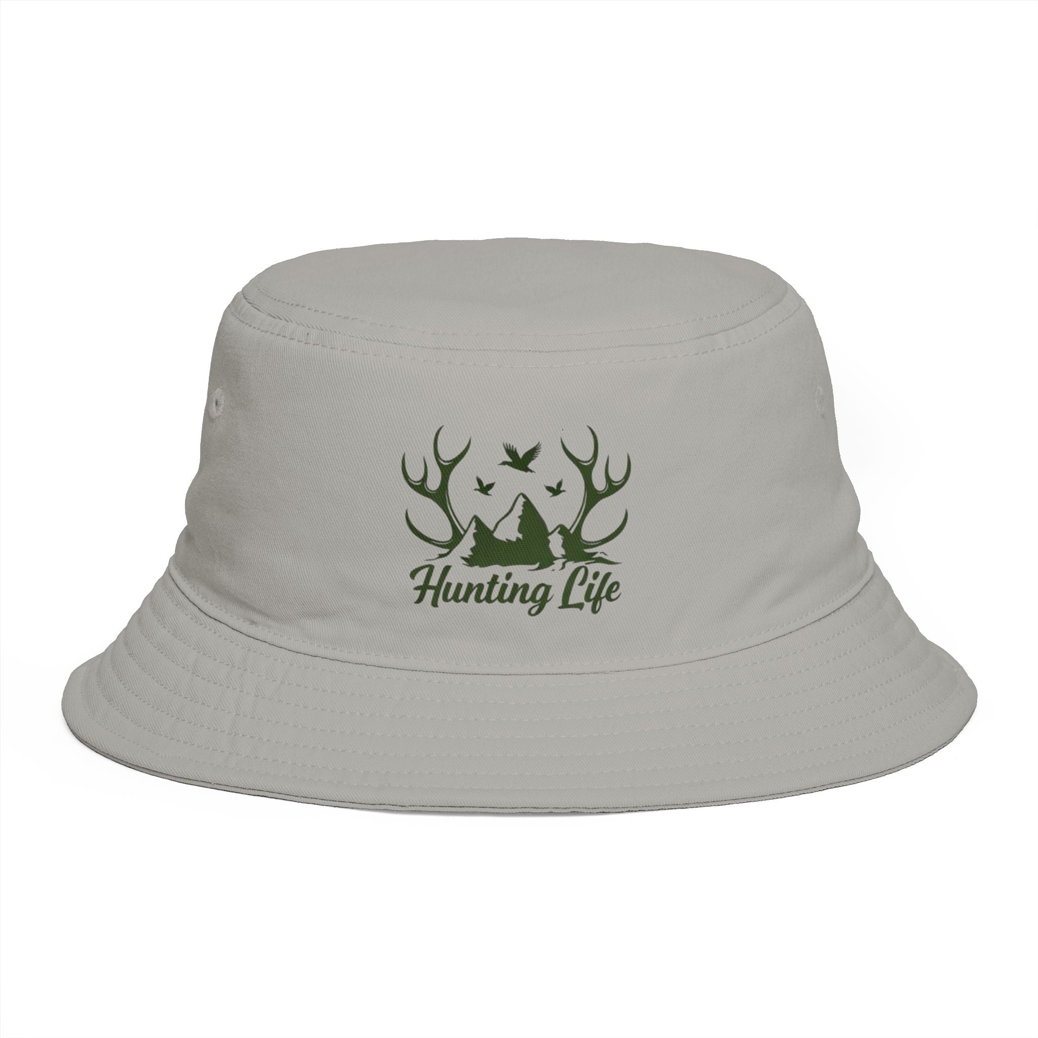 Hunting Life Bucket Hat | Brown Outdoor Fishermen & Hunter Sun Hat