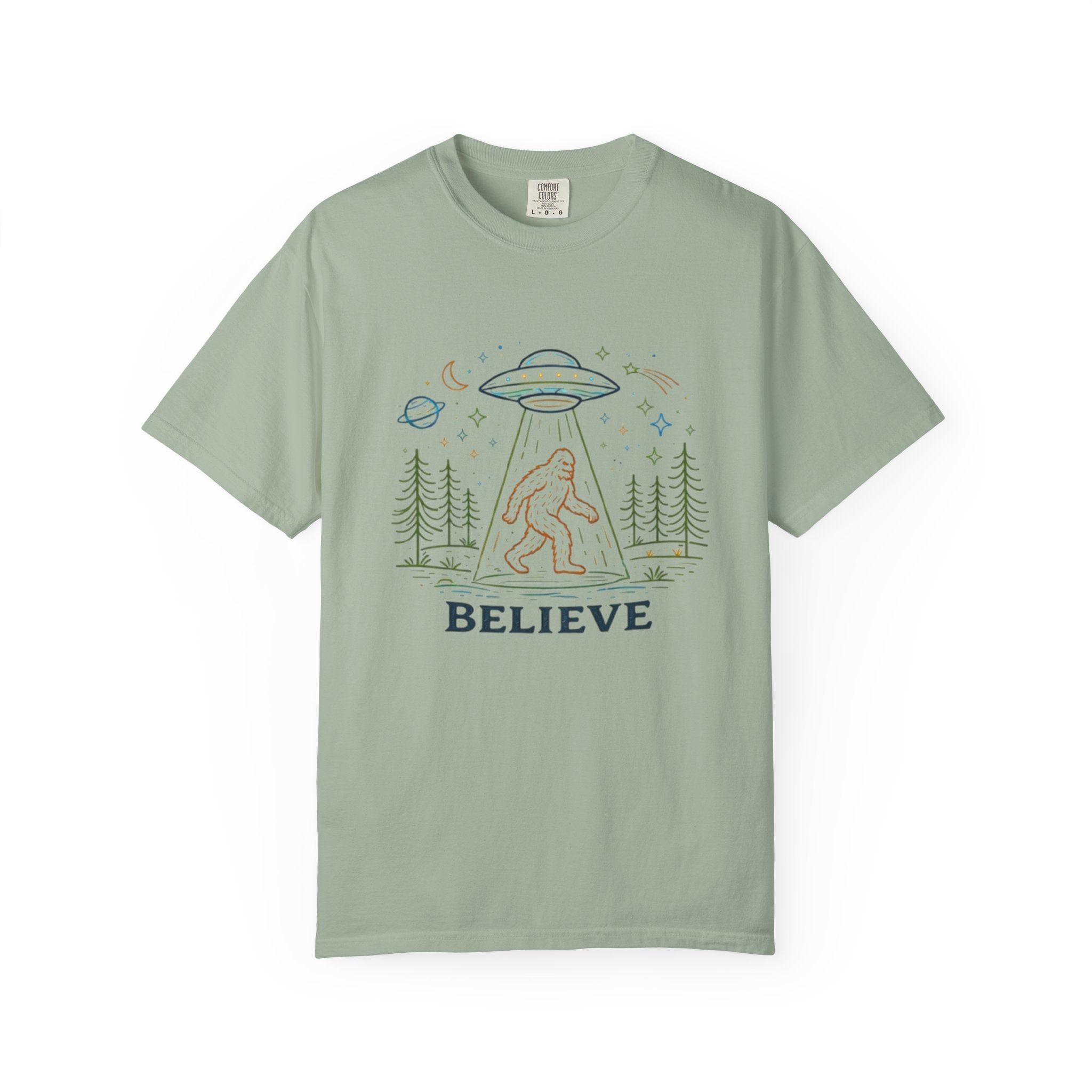 Believe Sasquatch UFO T-Shirt