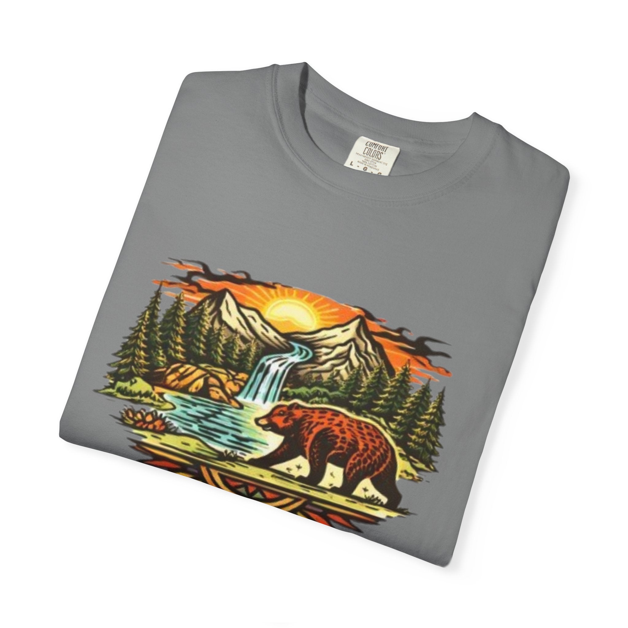 Bear Mountain Sunset T-Shirt | Scenic Wilderness Graphic Tee