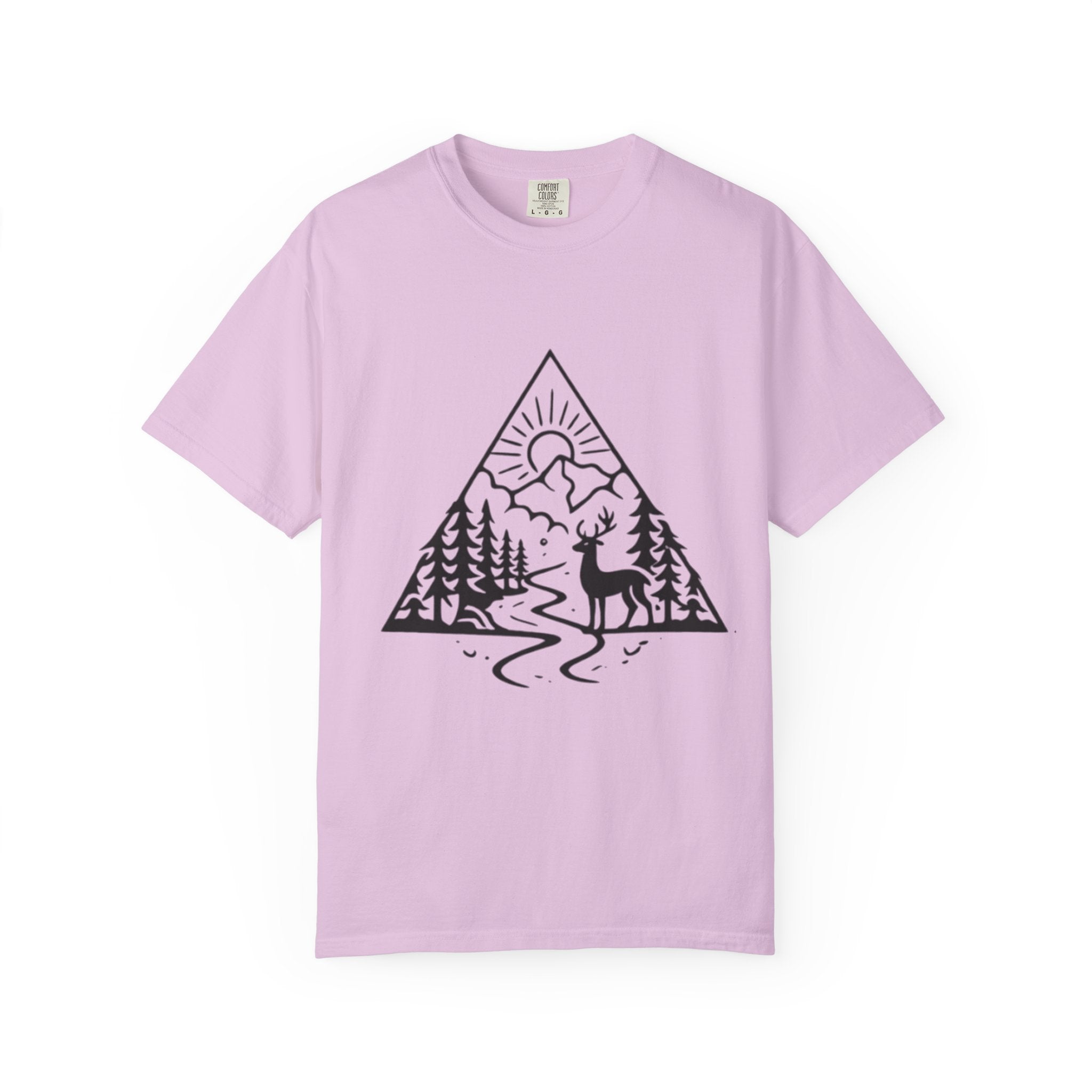 Nature Triangle T-Shirt | Deer Mountain Scenic Tee