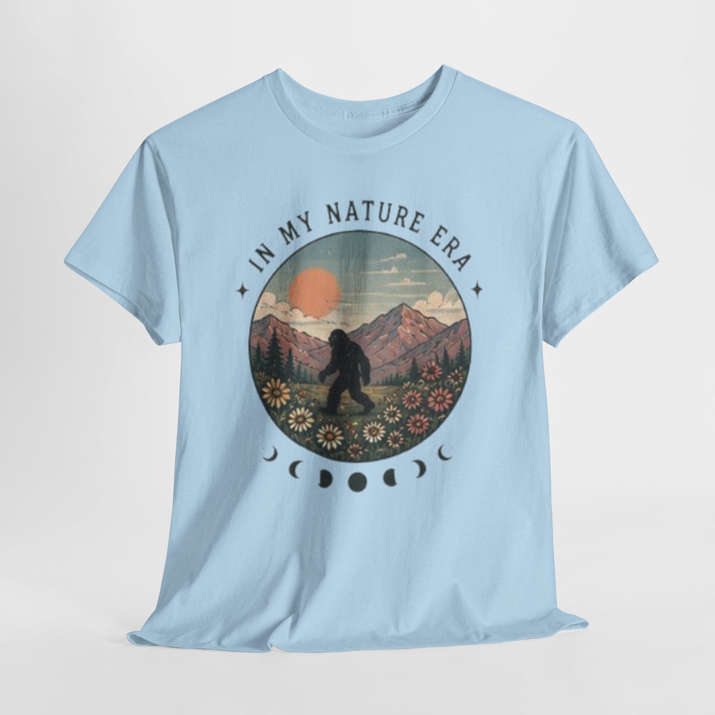 Sasquatch Nature Tee | "In My Nature Era" Mountain & Moon Phase Graphic