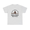 Dock & Cabin Rentals T-Shirt | Stoney Lonesome Lodge Fishing Logo Tee