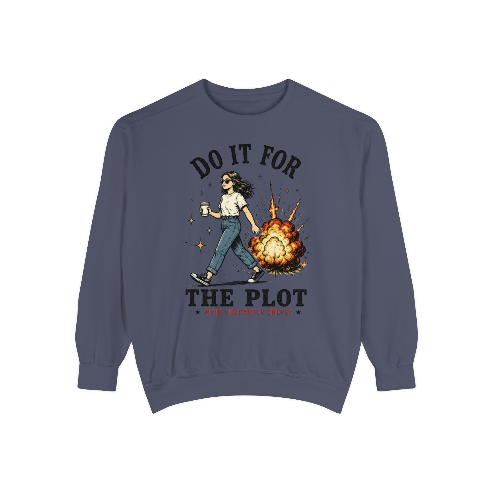 Do It For The Plot Sweatshirt | Literary Aesthetic Crewneck