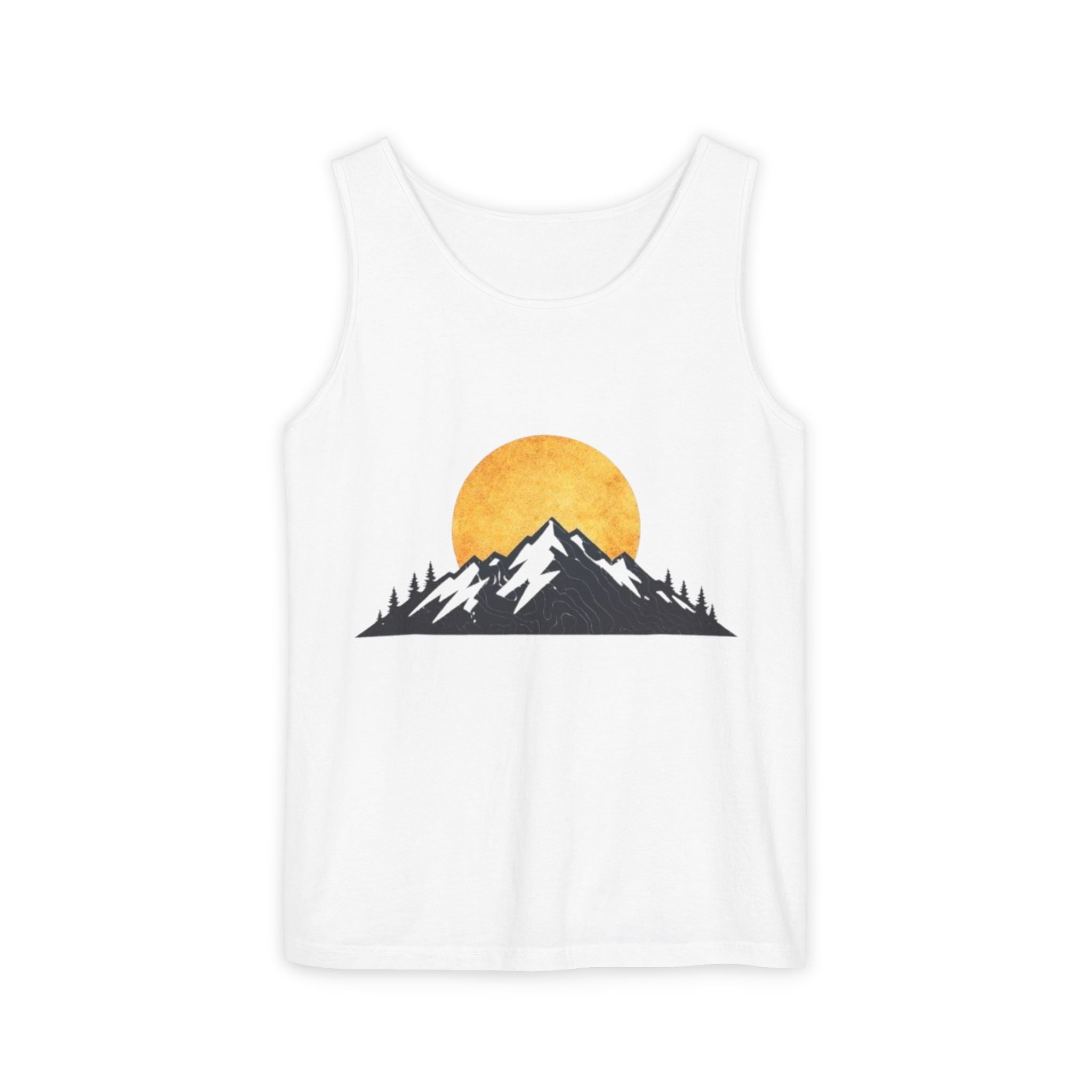 Moon & Mountain Tank | Mountain Landscape Graphic Tank Top