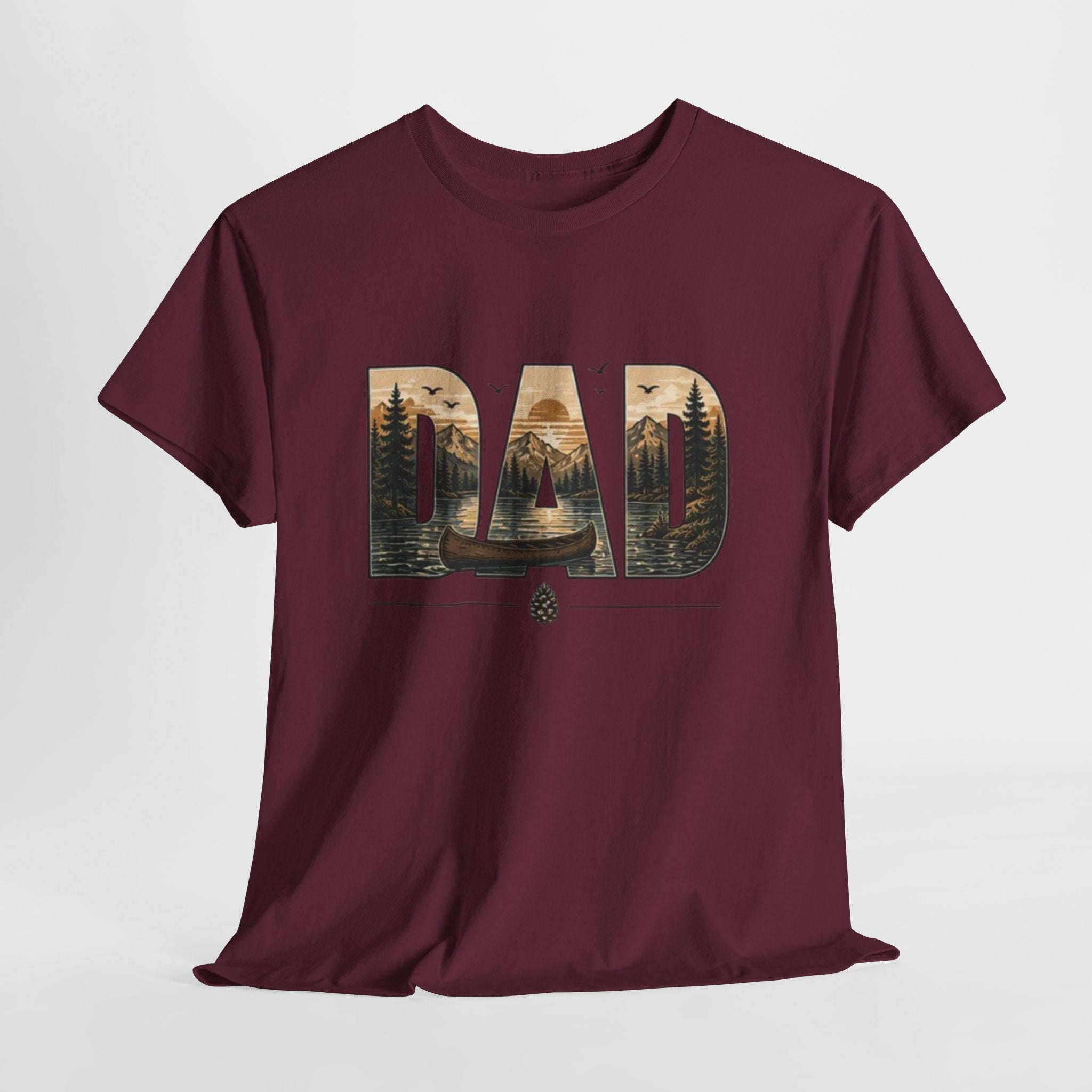 Canoeing Landscape Tee | Gift for Outdoorsman |Gift for Dad