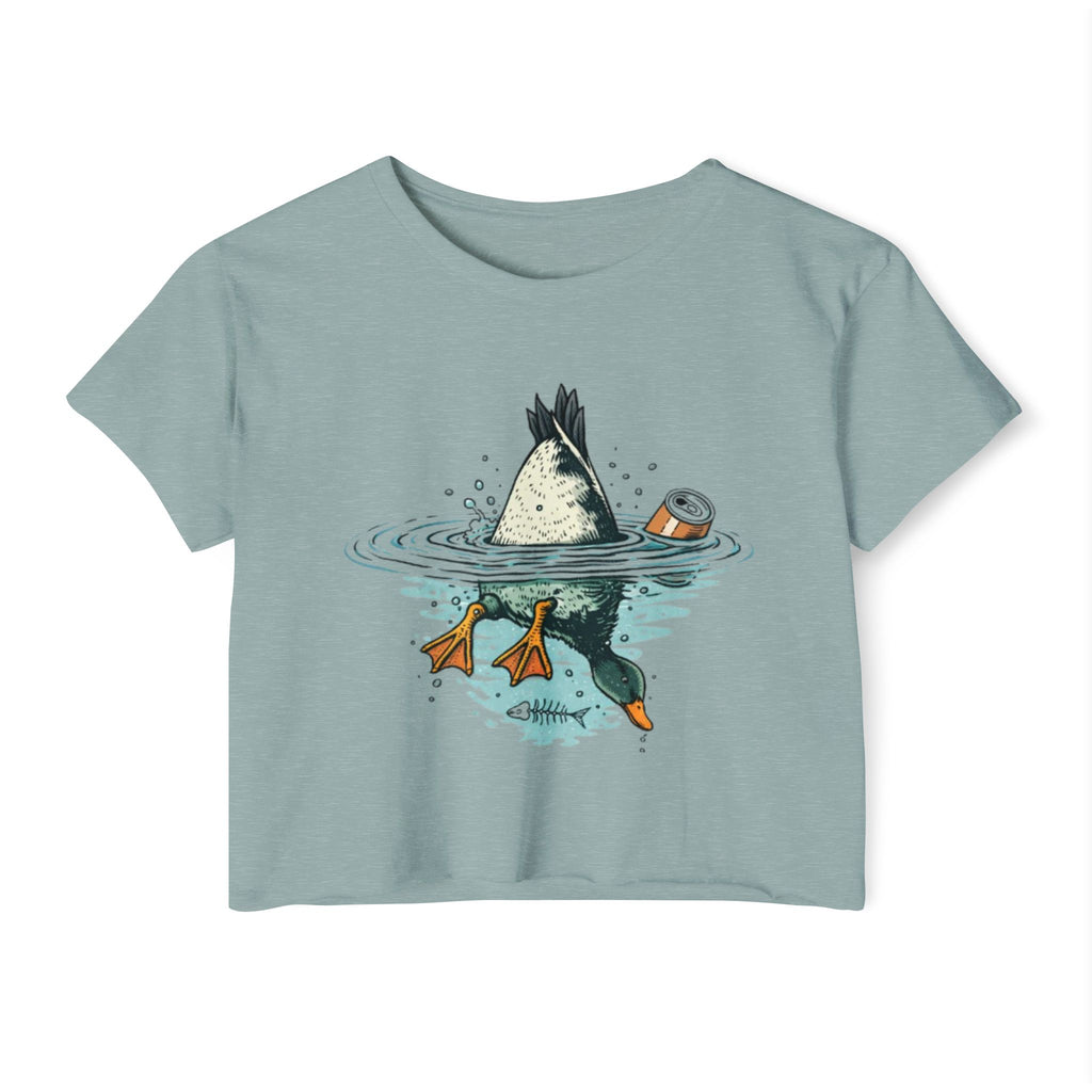 Womens Festival Crop Top | Duck Bottoms Up Funny Graphic