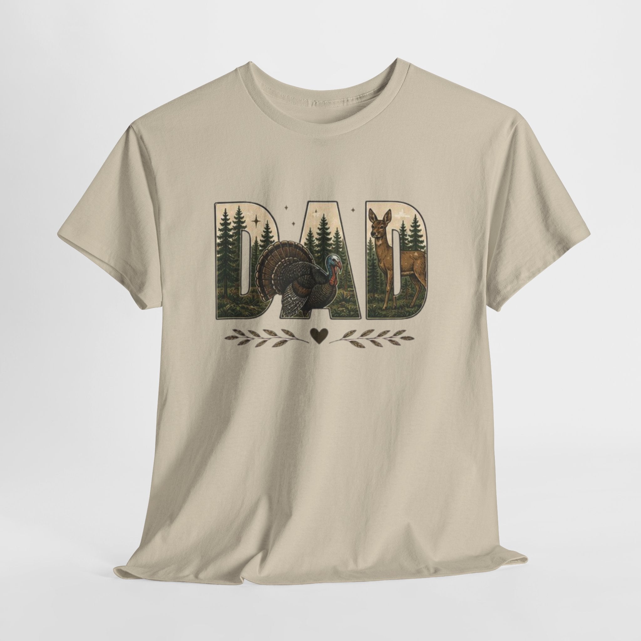 Dad Nature Crewneck Tee | Outdoor Turkey Hunting Fathers Day Shirt