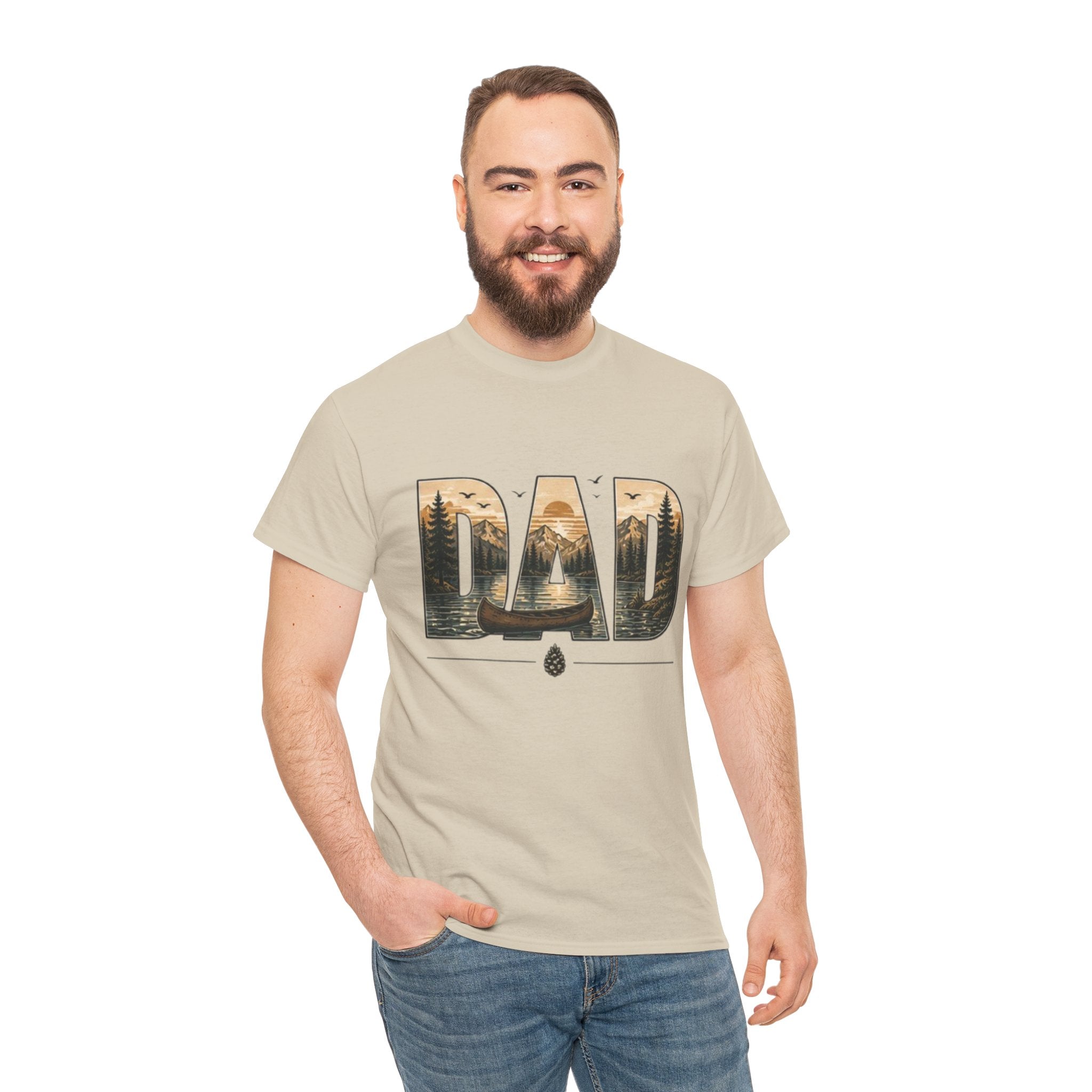 Canoeing Landscape Tee | Gift for Outdoorsman |Gift for Dad