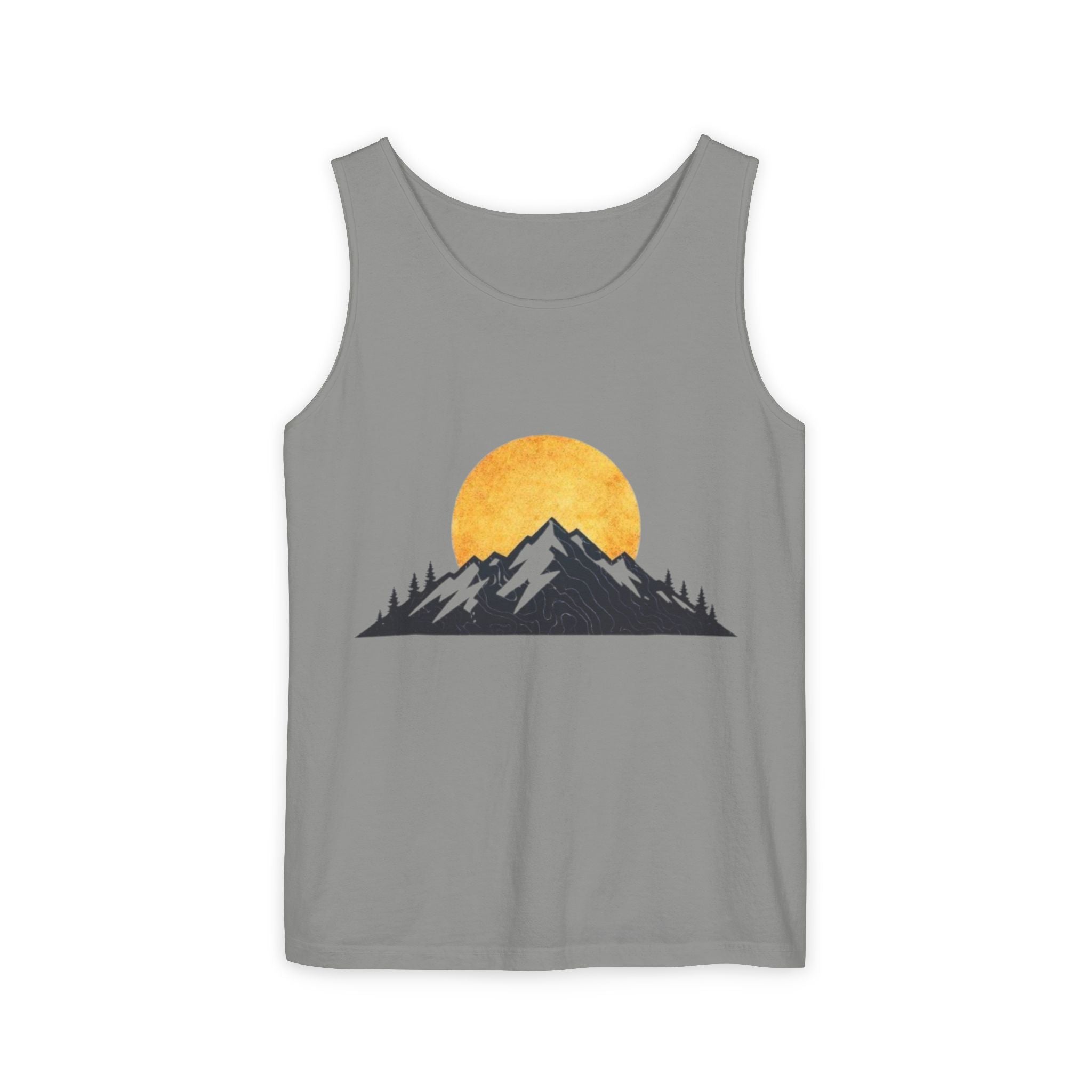 Moon & Mountain Tank | Mountain Landscape Graphic Tank Top