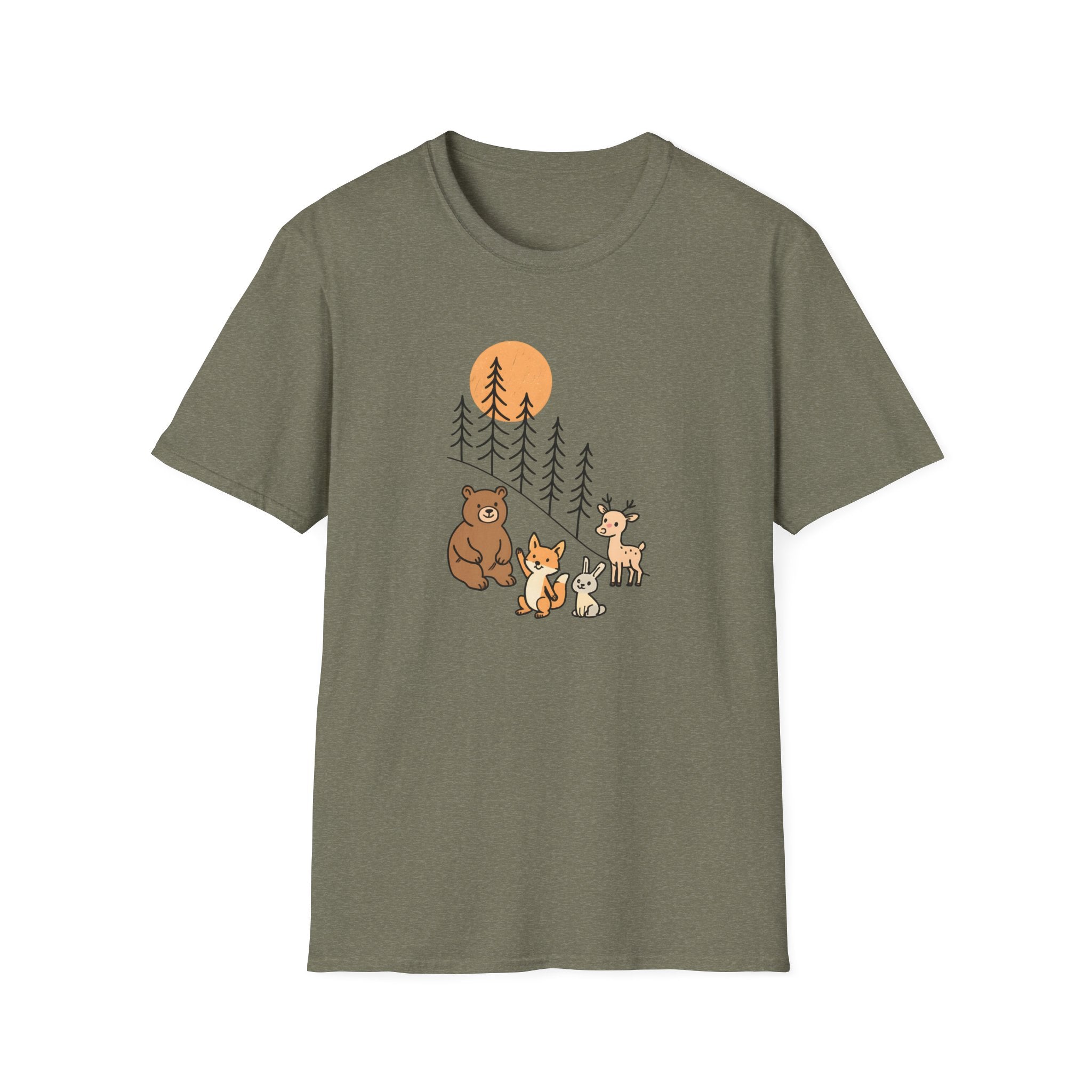 Forest Animal Friends T-Shirt | Cute Woodland Animals Graphic Tee