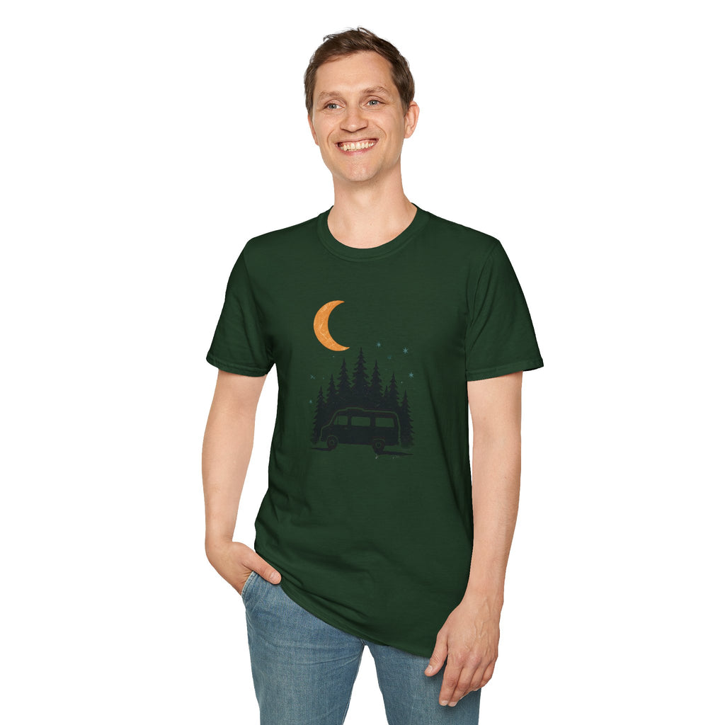 Moonlit Forest Camper T-Shirt | Moonlit Forest Camping Tee