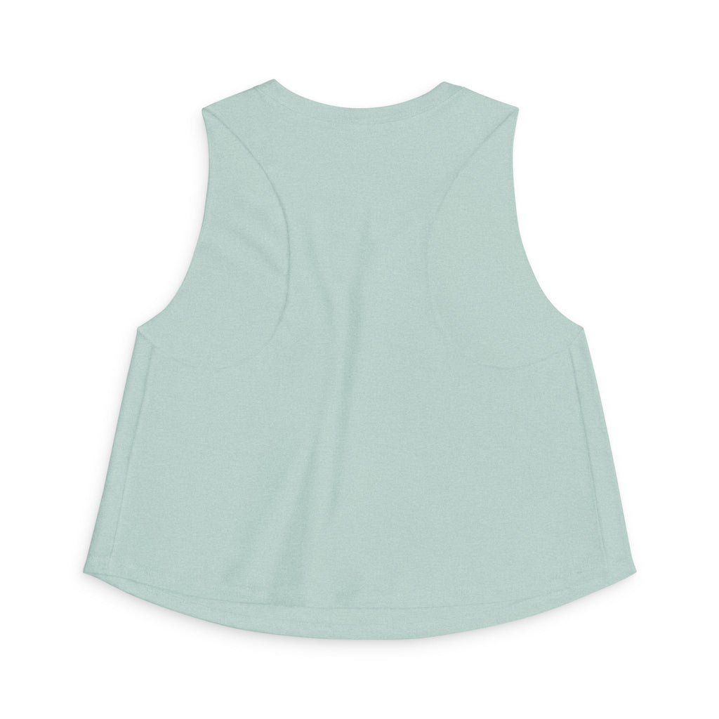 Camping Coffee Crop Tank | "Camp. Coffee. Repeat" Graphic Women's Top