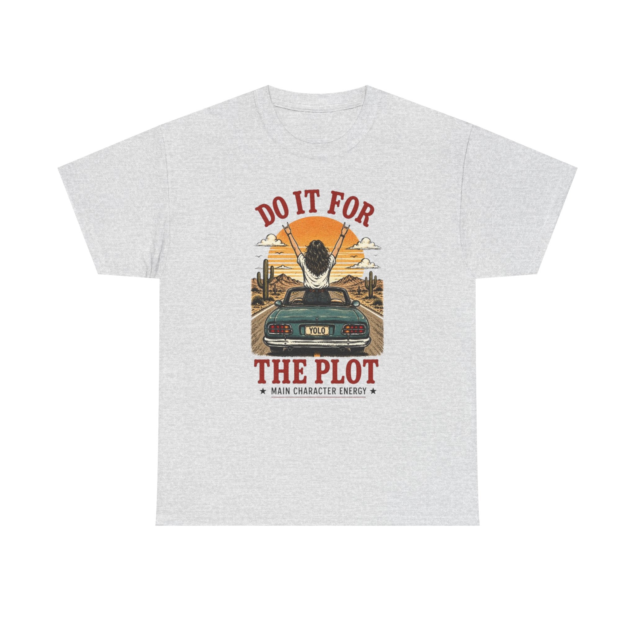 Do It For The Plot Tee | Retro Main Character Energy Graphic T-Shirt