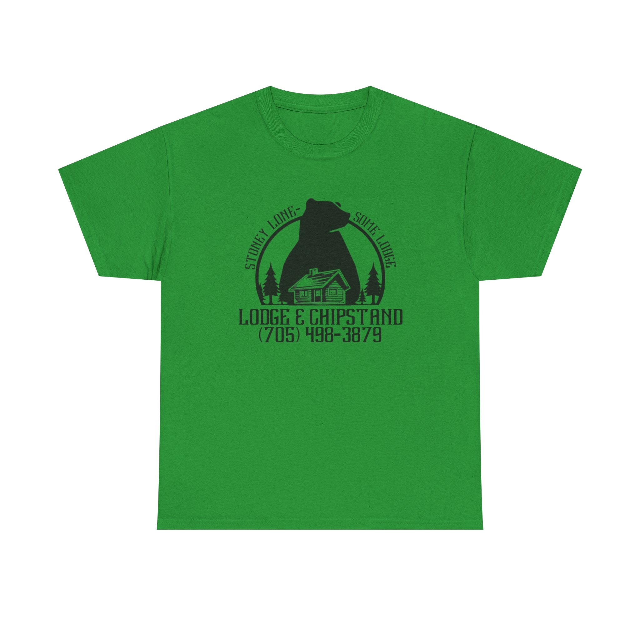 Hunting Fishing Lodge T‑Shirt | Lodge & Chip stand Cabin Vintage Tee