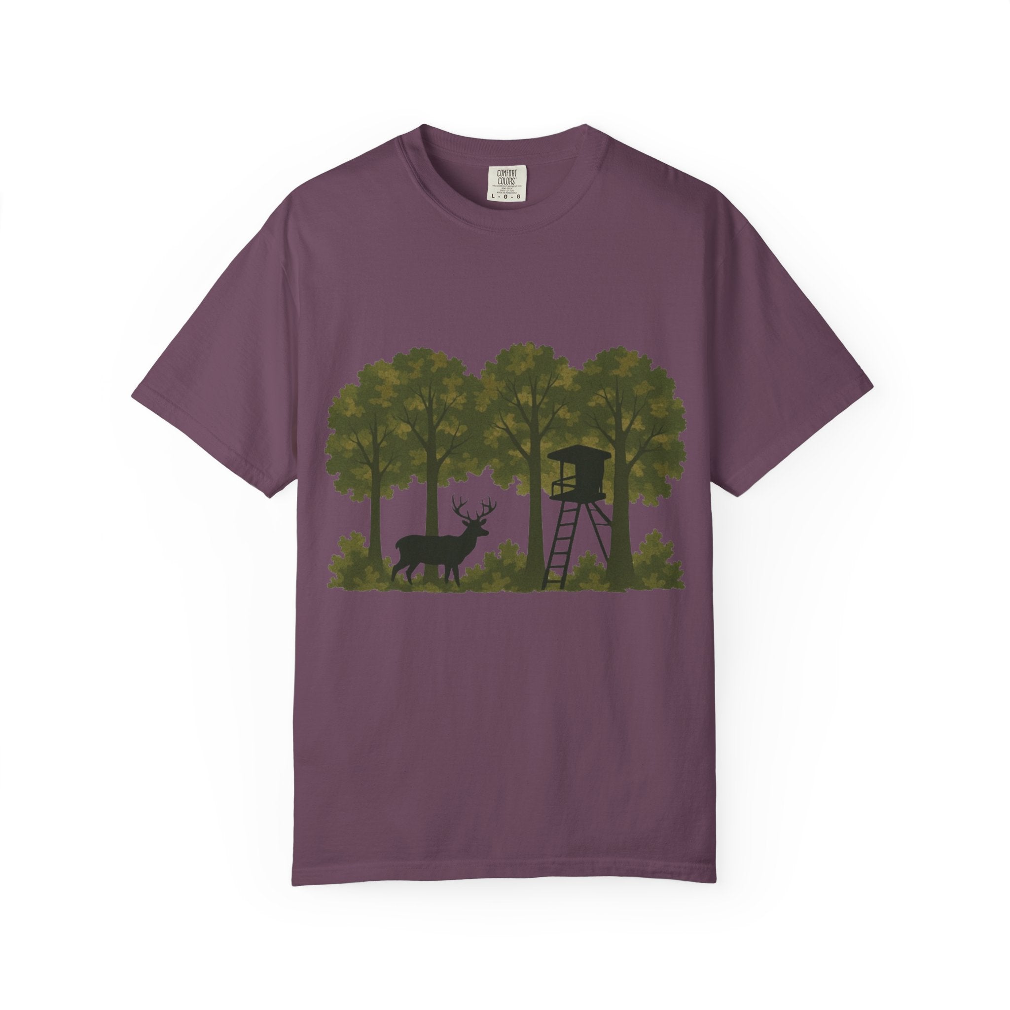 Deer Stand Forest T-Shirt | Hunting Silhouette Tee
