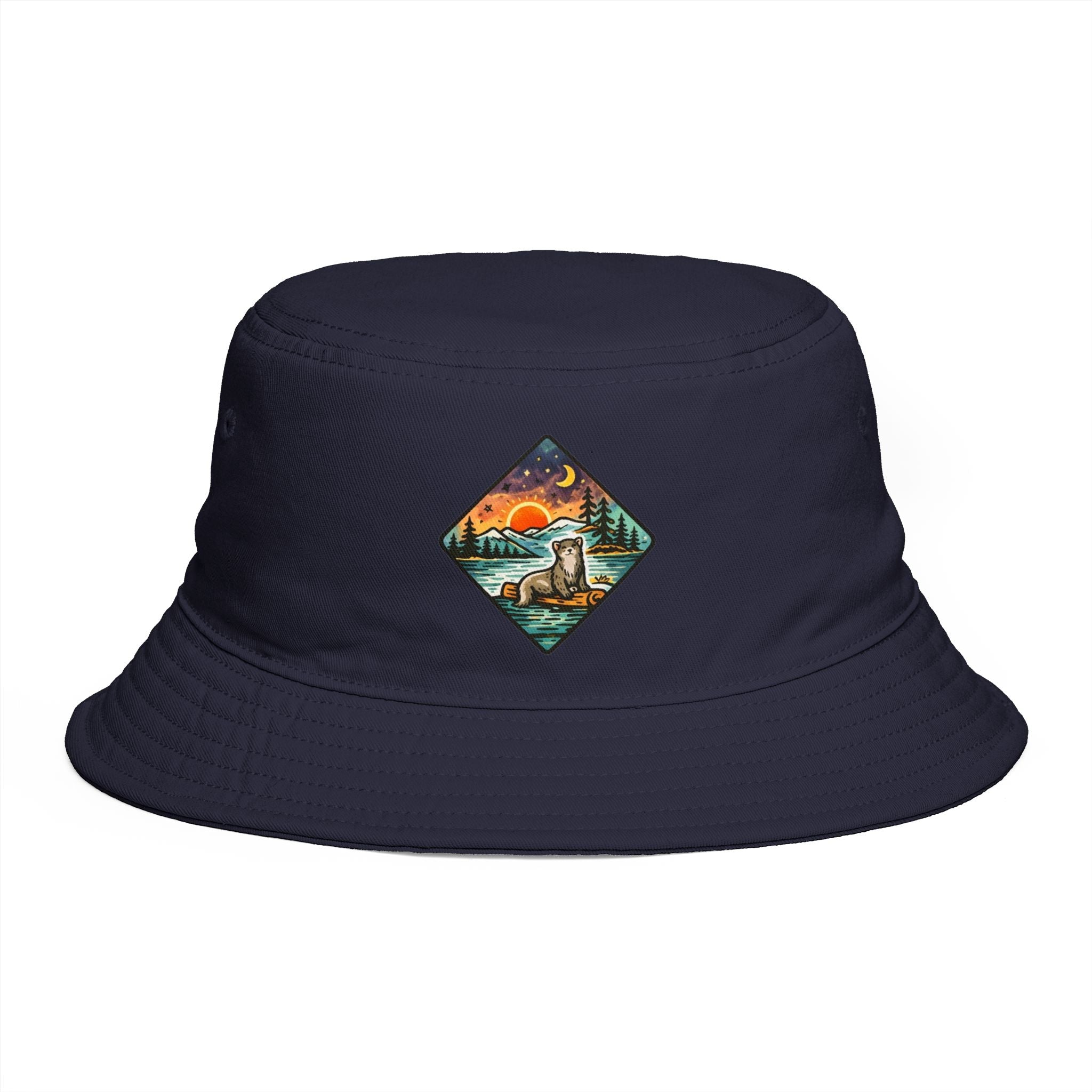 Galaxy Otter Bucket Hat | Space Otter Print Bucket Hat