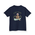 Kids Tee | "Stay Weird" Canoe Sasquatch Graphic