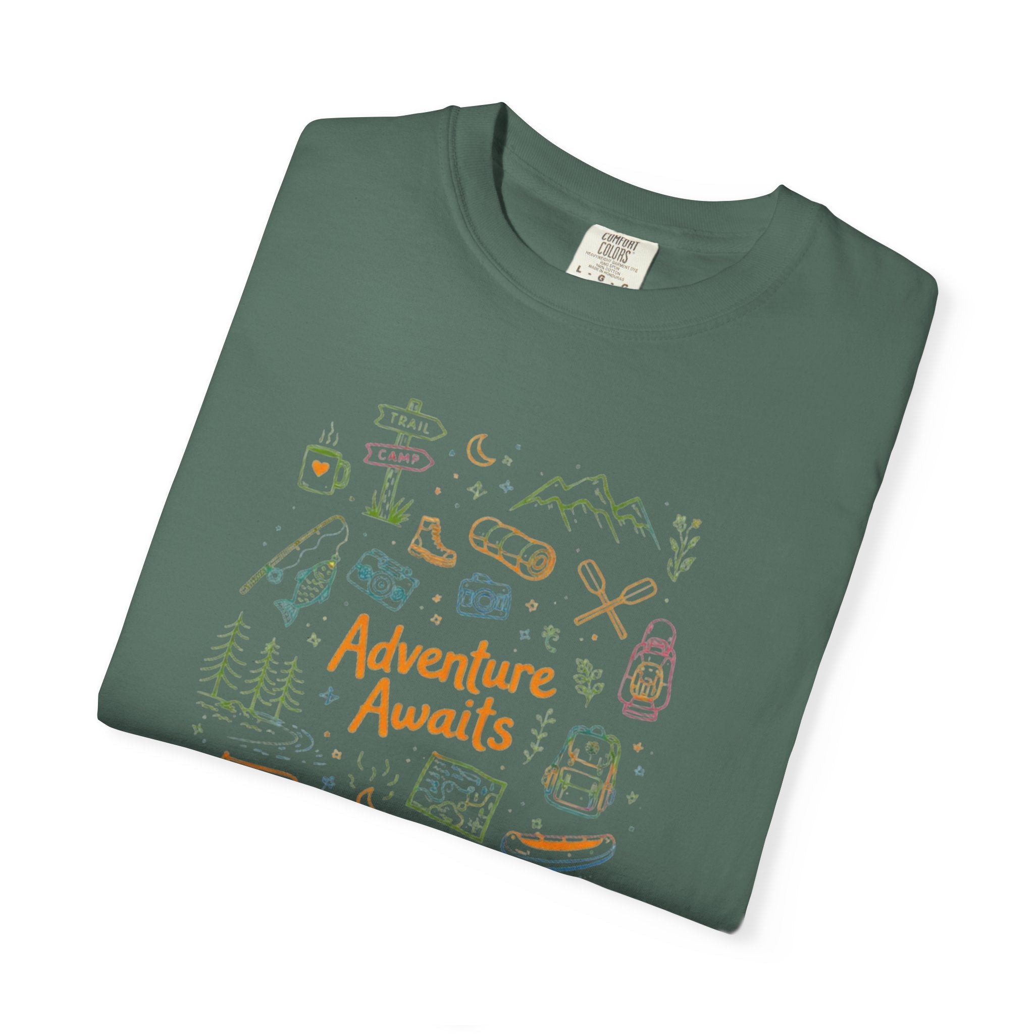 Adventure Awaits Camping T-Shirt | Outdoor Catalog Tee
