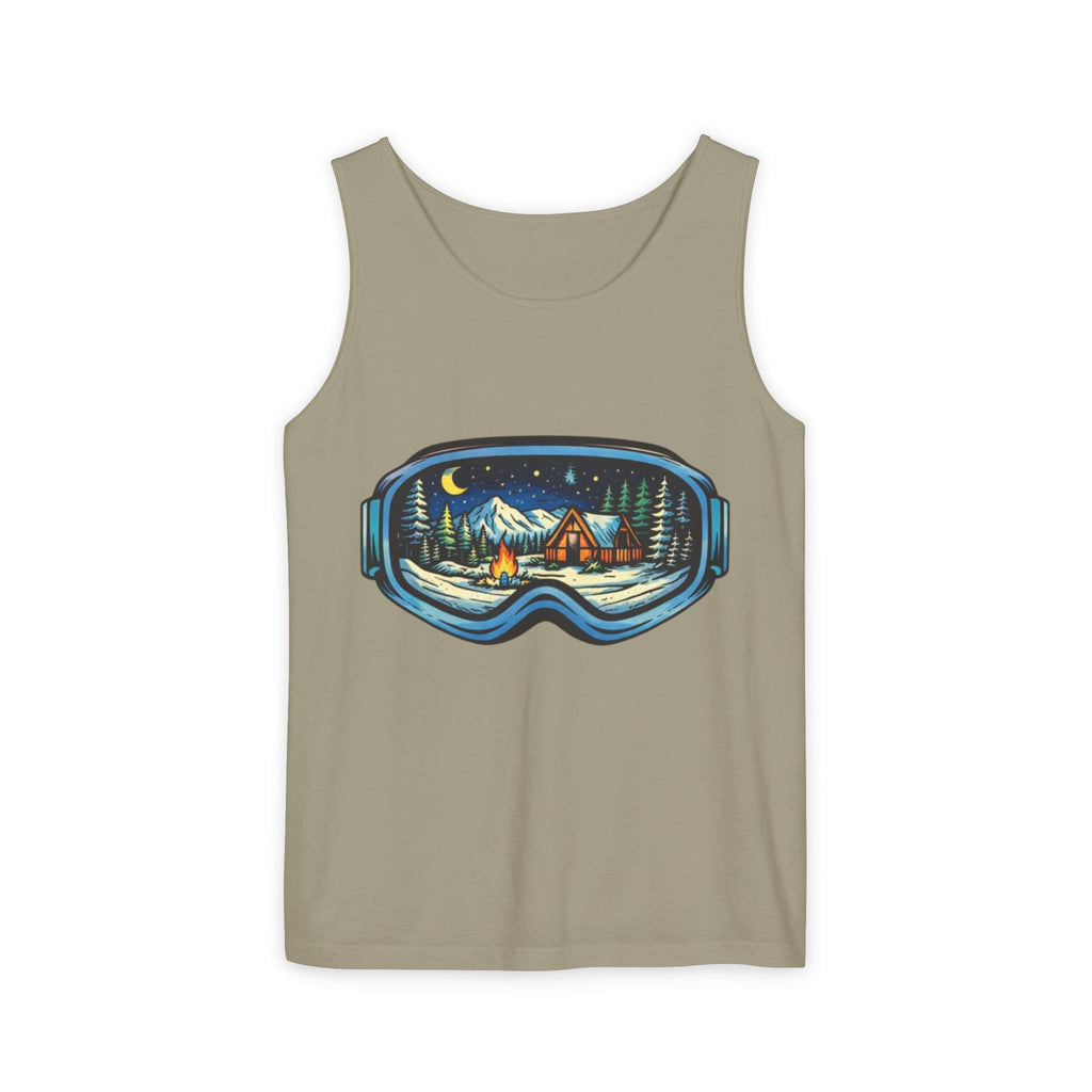Tank Top | Ski Goggle Winter Cabin Graphic