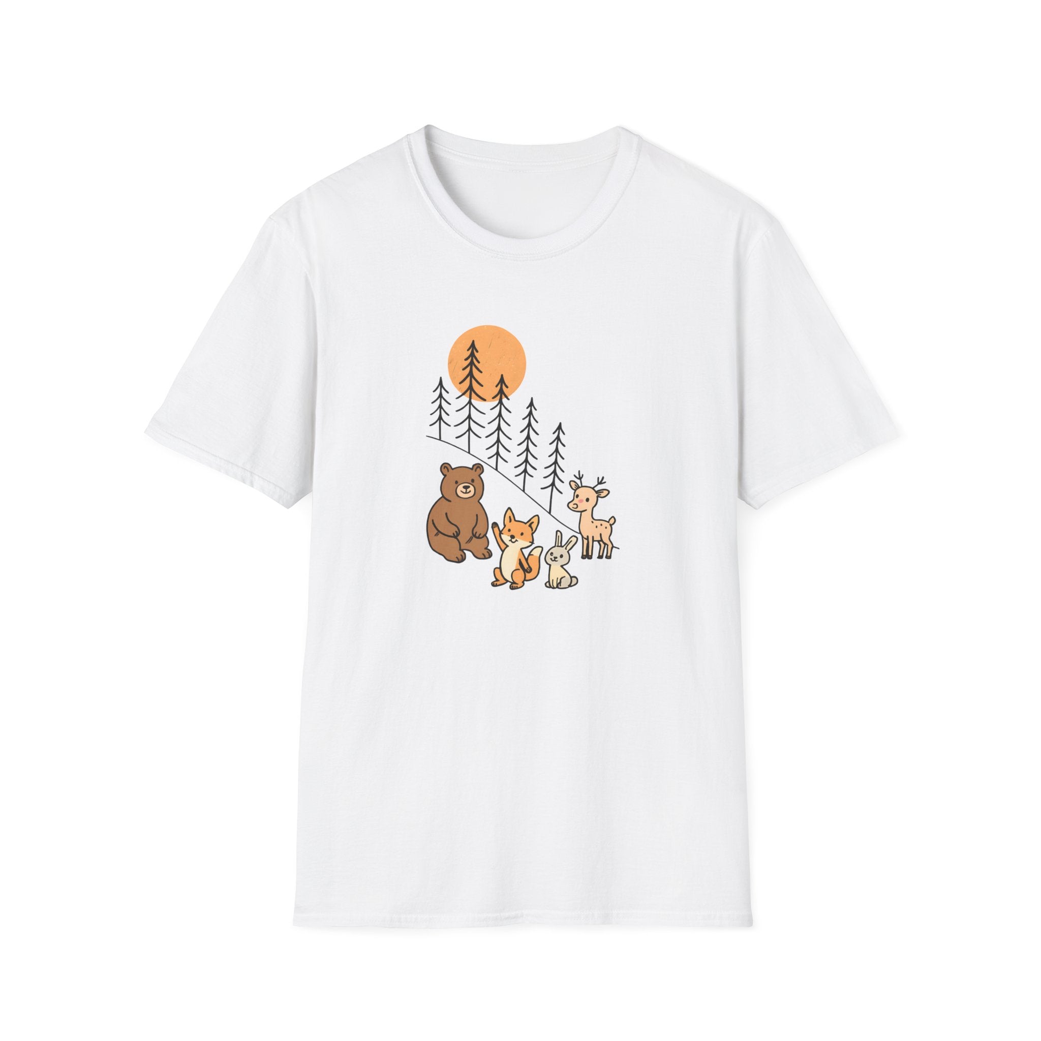 Forest Animal Friends T-Shirt | Cute Woodland Animals Graphic Tee