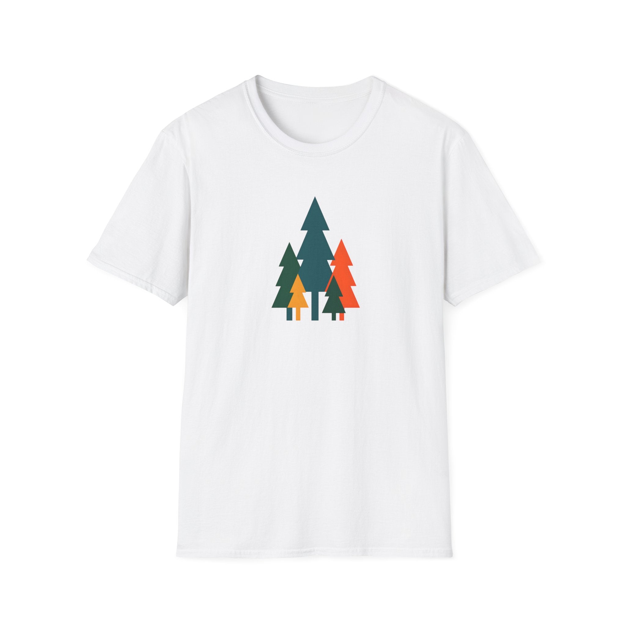 Colorful Pine Trees T-Shirt | Vibrant Forest Graphic Tee