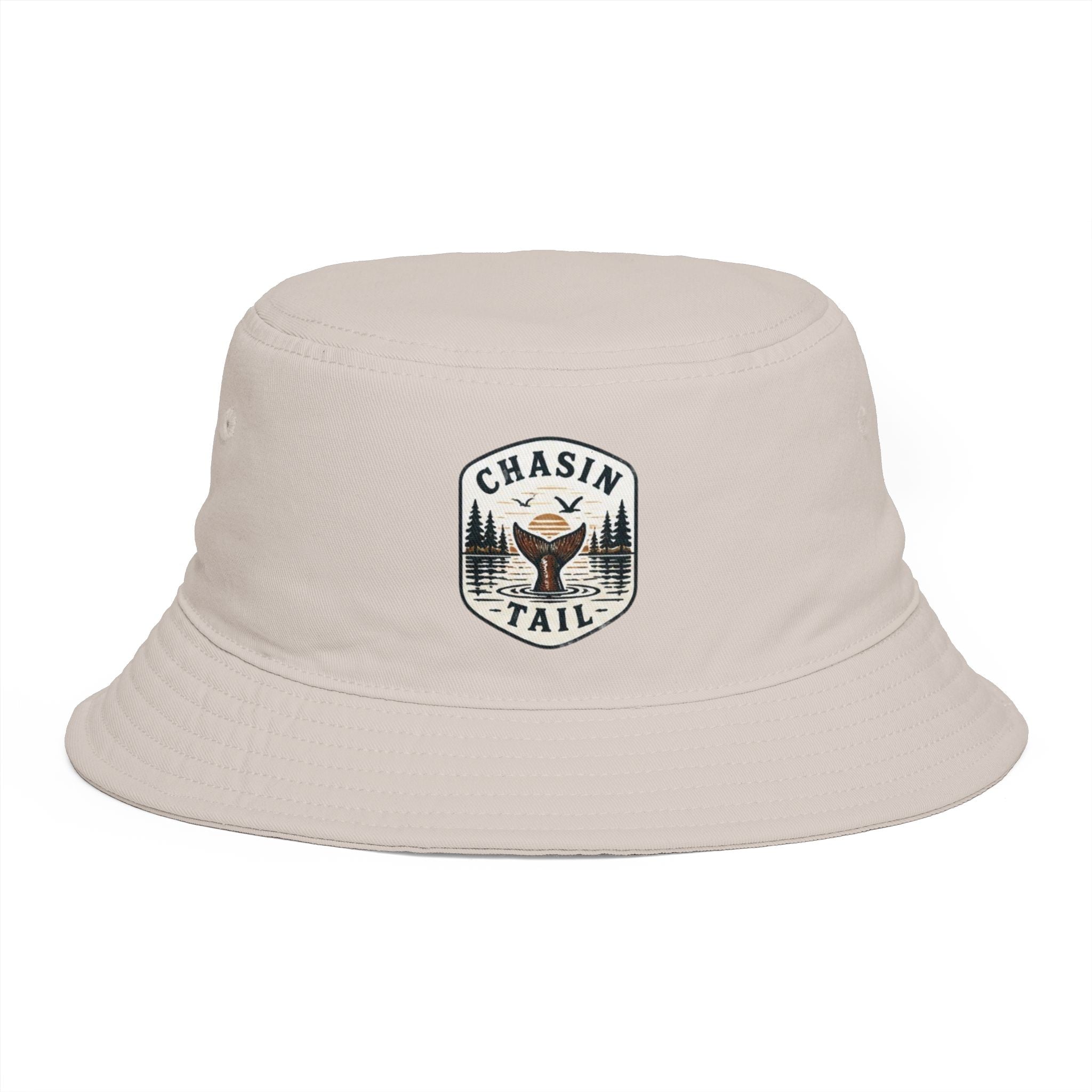 Chasin Tail Hunting Bucket Hat | Rustic Outdoorsman Fish & Duck Patch