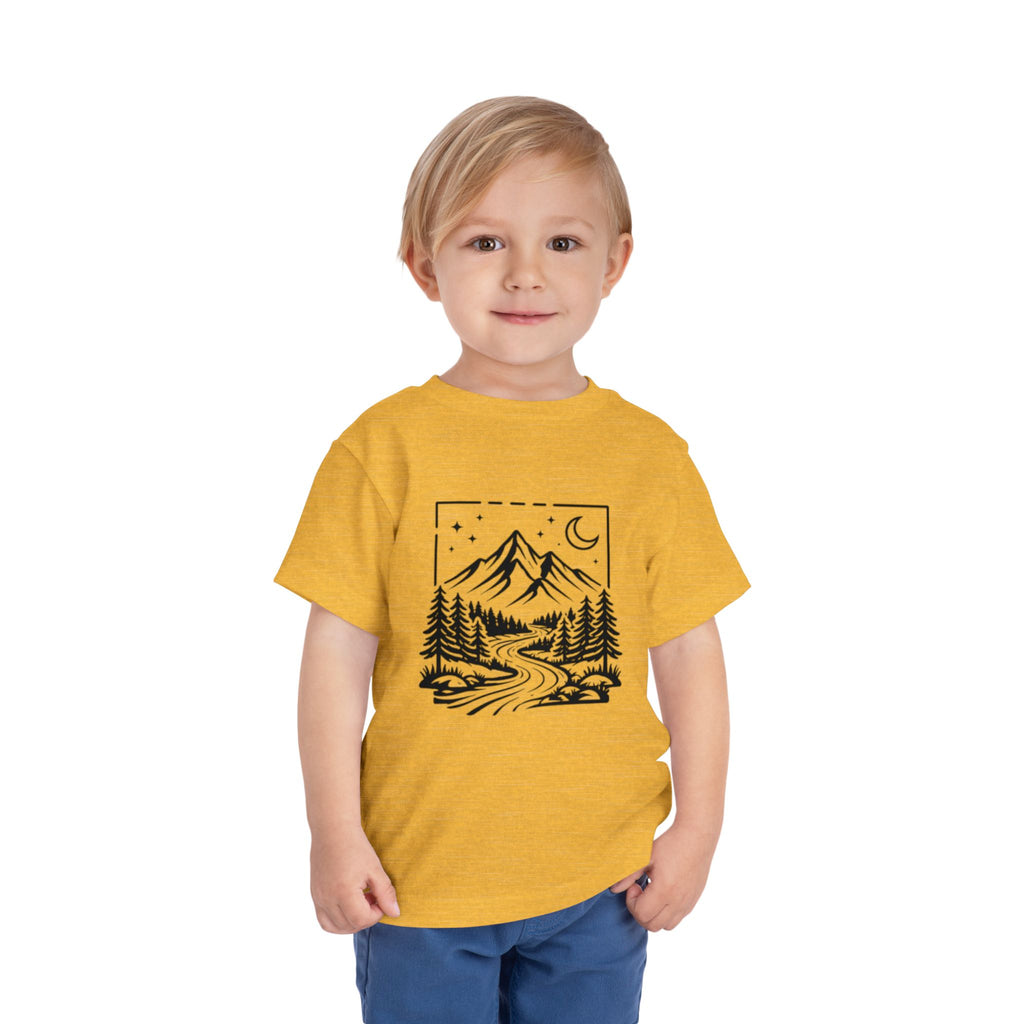 Toddler Tee | Moonlit Mountain Adventure Graphic
