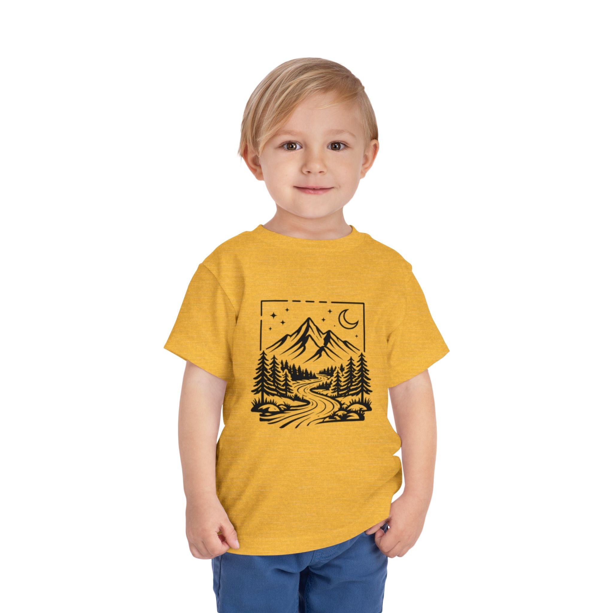 Toddler Tee | Moonlit Mountain Adventure Graphic
