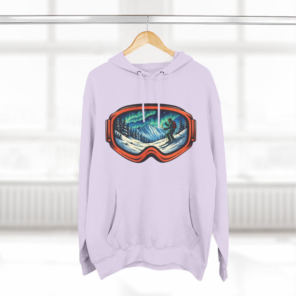 Ski Snowboard Goggles Graphic Hoodie — Mountain Rider Winter Pullover