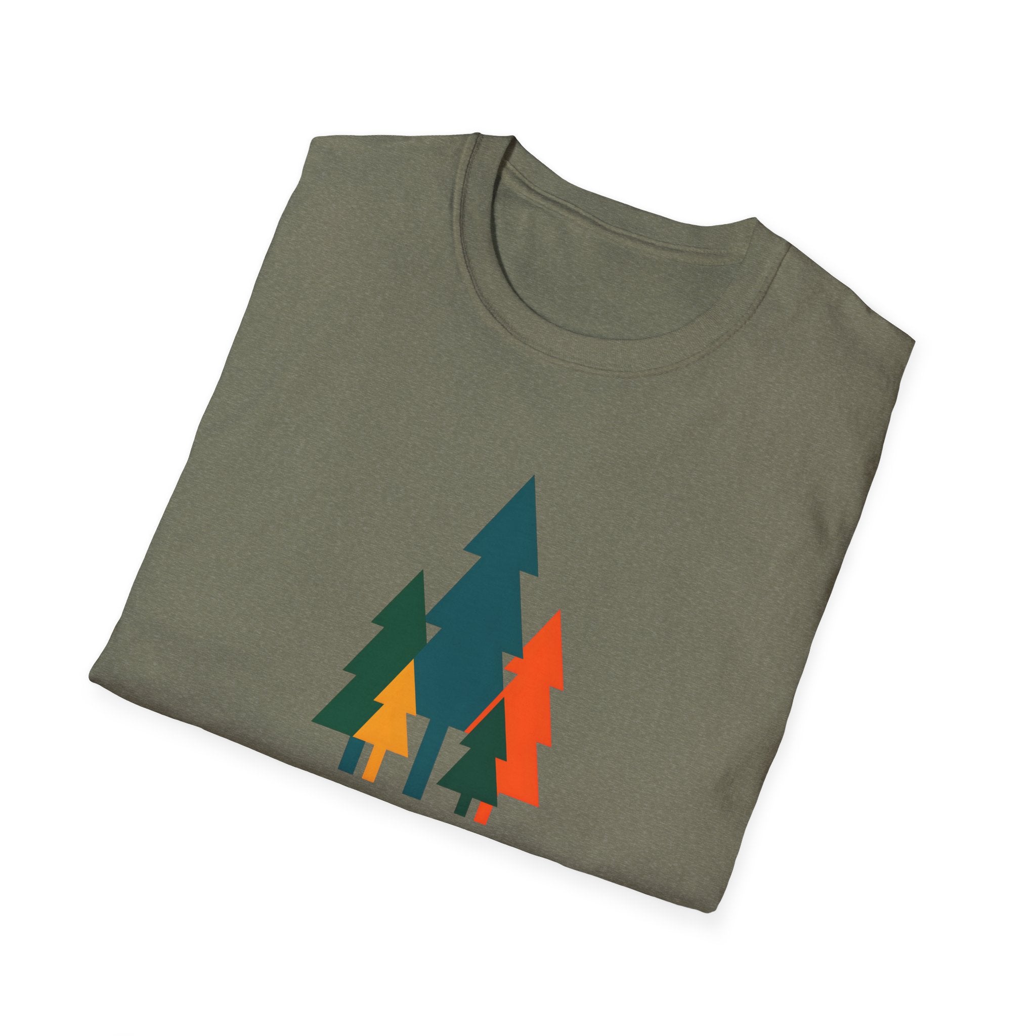 Colorful Pine Trees T-Shirt | Vibrant Forest Graphic Tee
