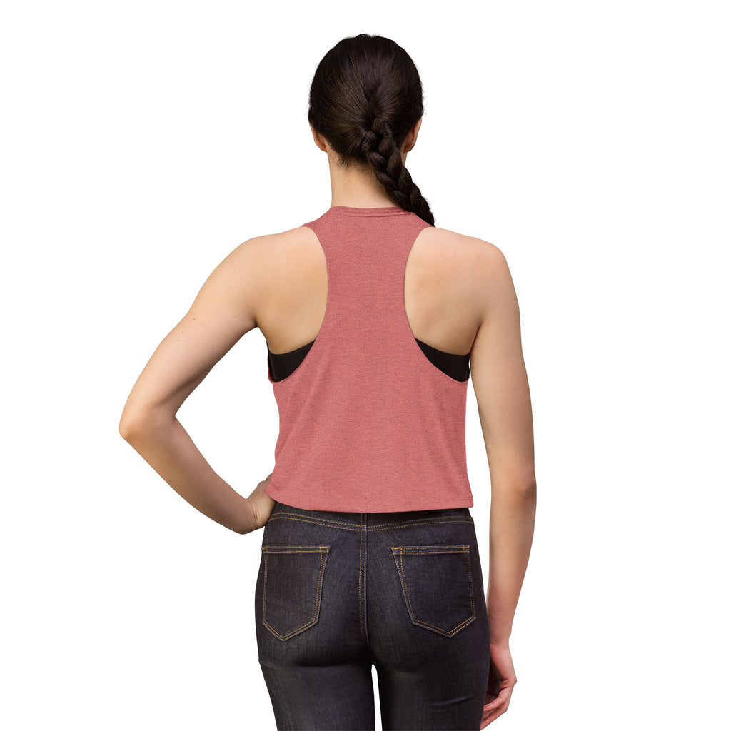 Alien Abduction Hiker Graphic Crop Top | Retro Mountain UFO Tank