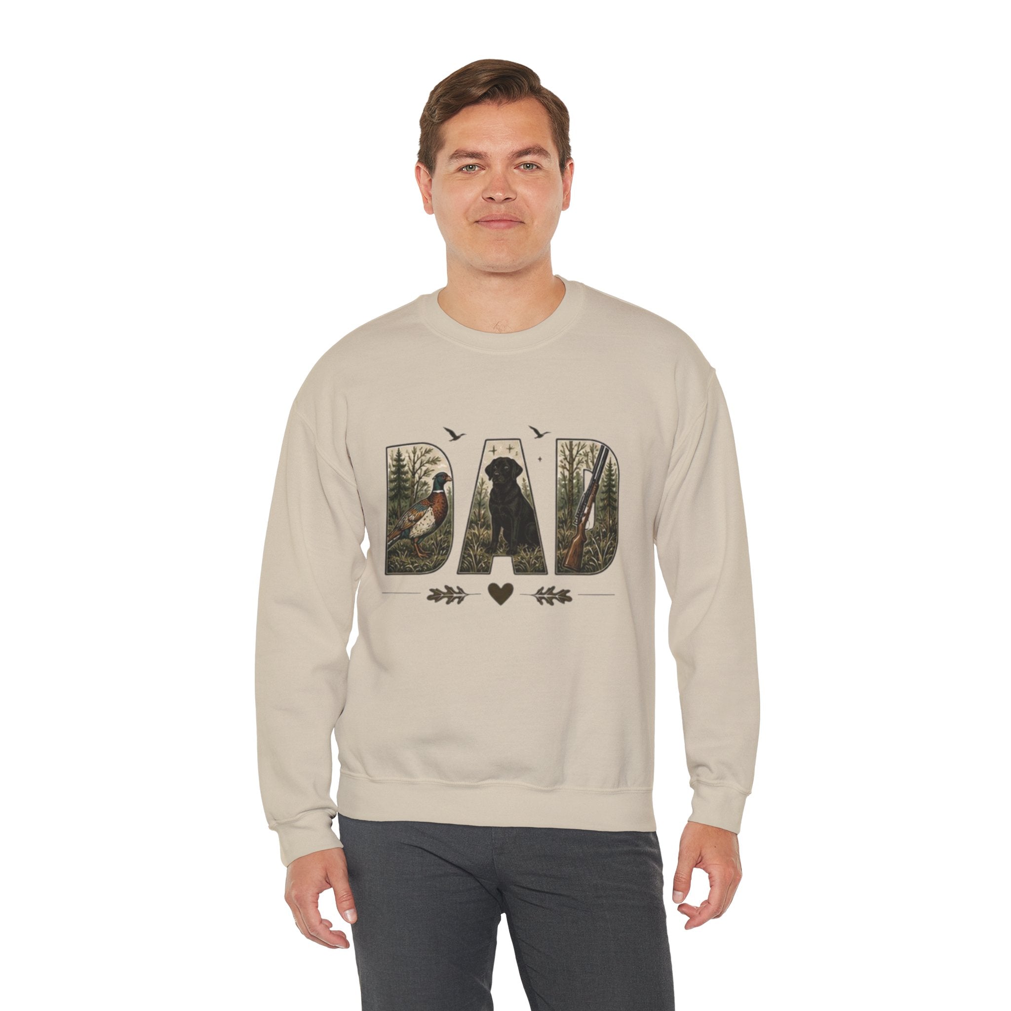 Dad Woodland Hunting Crewneck Sweatshirt | Fathers Day Gift
