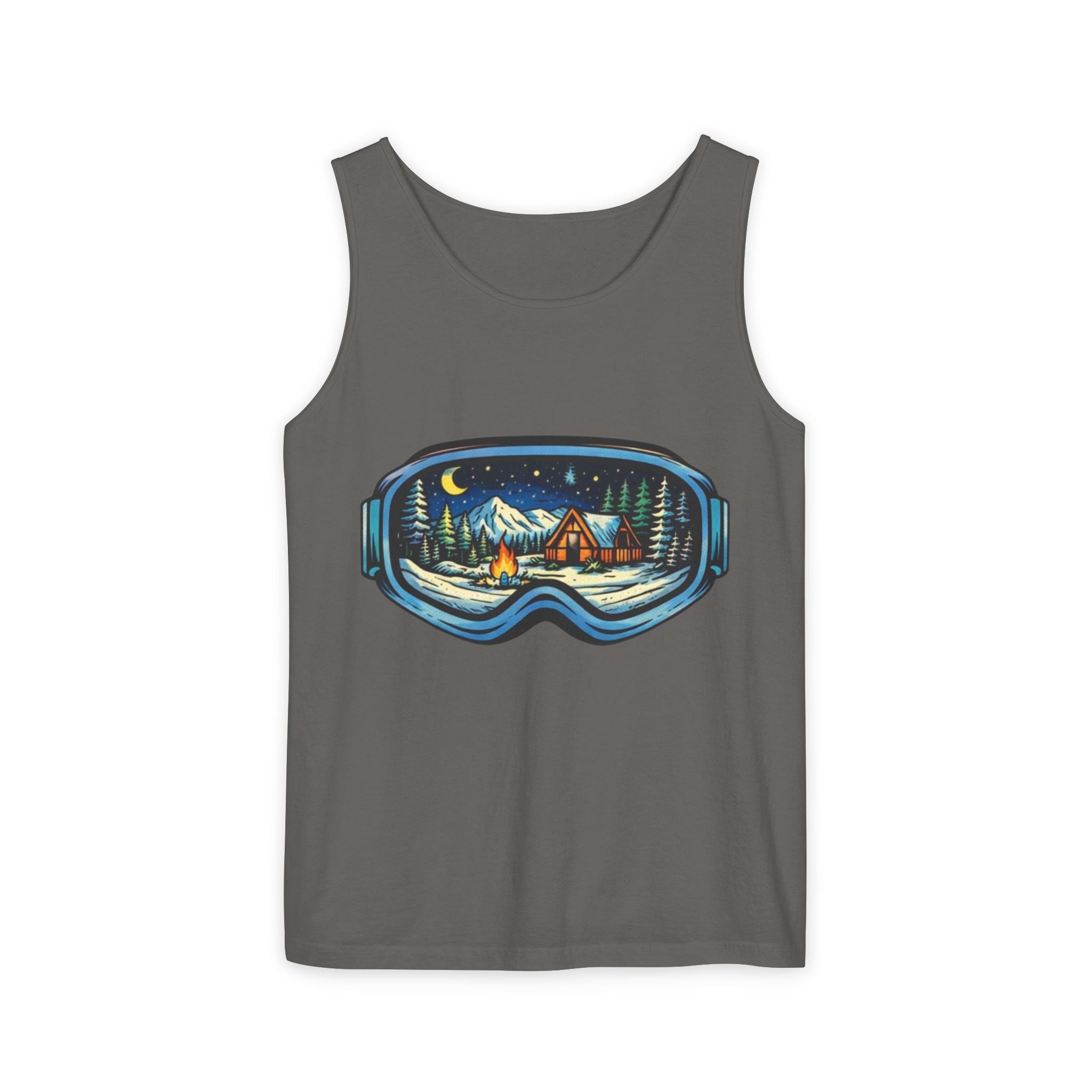 Tank Top | Ski Goggle Winter Cabin Graphic
