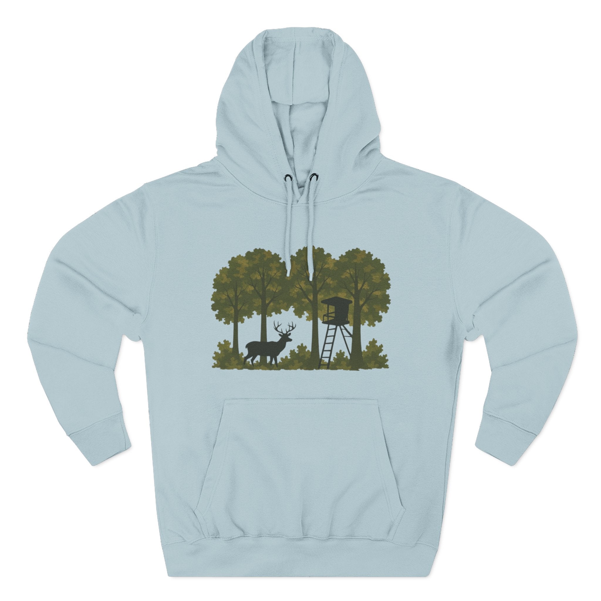 Deer Stand Forest Hoodie | Hunting Lodge Woodland Sweatshirt
