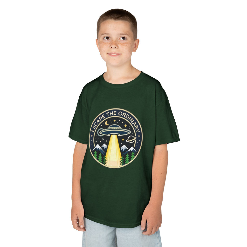 Kids T-Shirt | Escape the Ordinary UFO Adventure Graphic